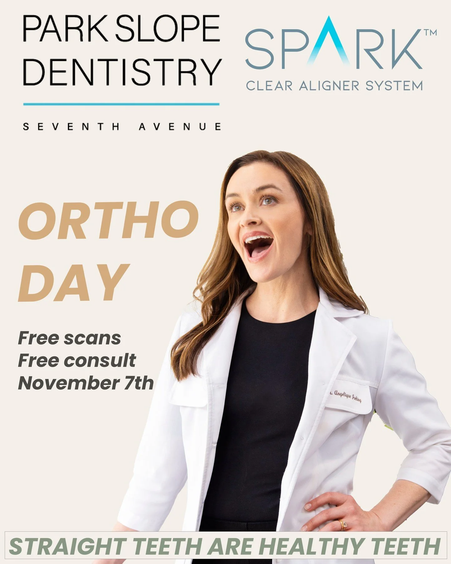 We've partnered with Spark Aligners to host a special adult &quot;Orthodontics Day&quot; on November 7th with a free consultation with Dr. Freking, a digital Medit intraoral scan, and exclusive discounts on clear aligner treatment. Patients often ask