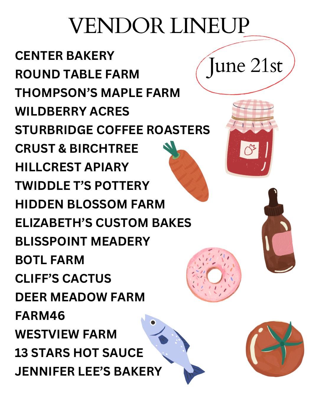 ☀️Another market, another packed lineup! Come pick up some goodies and hang around for live music. Perfect Father&rsquo;s day plans if you ask me!
 
🩷Pick up anything from our vendors, and swing by the Managers Tent to get your Loyalty Card stamped!