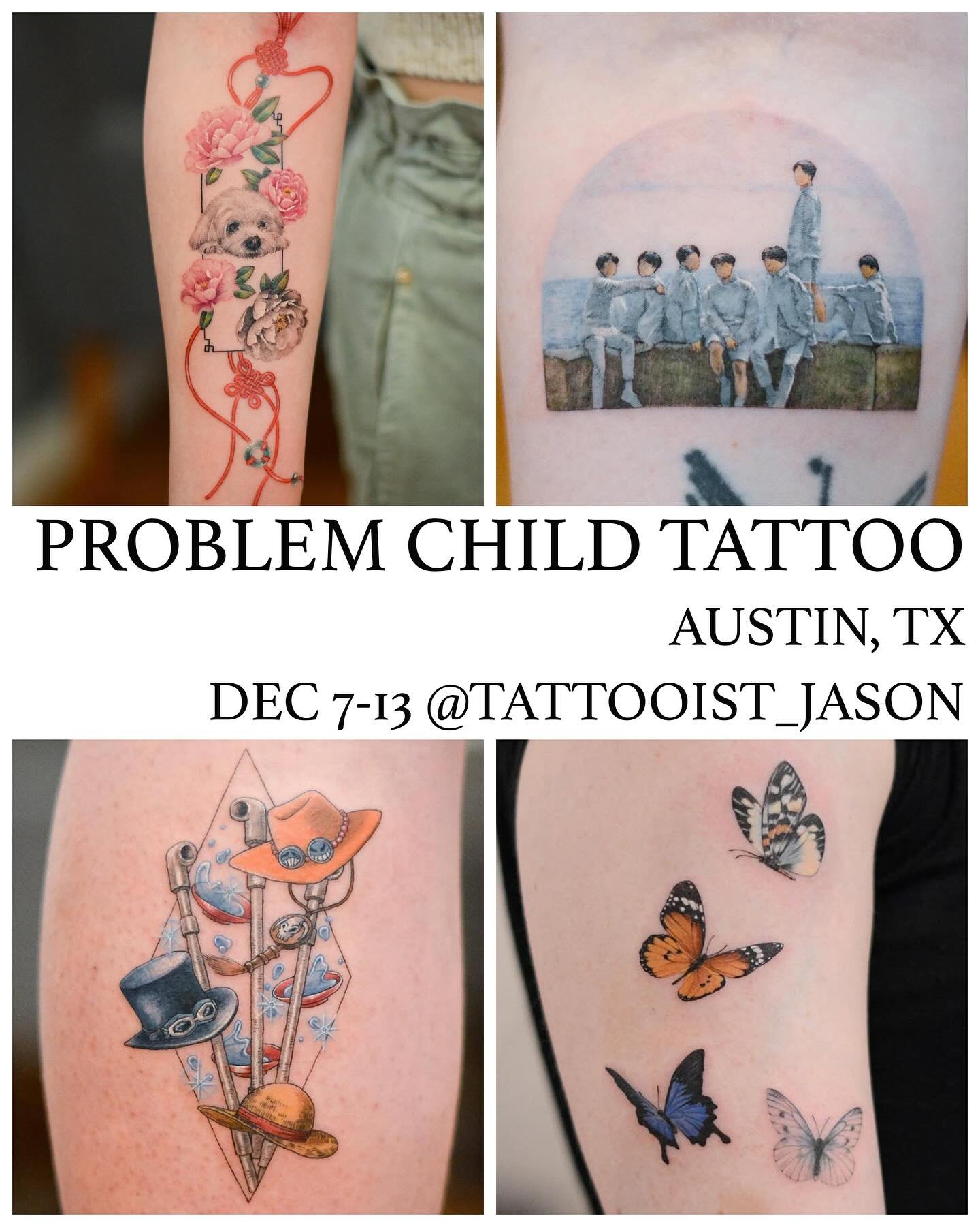 Hello, Texas! I will be at Problem Child Tattoo Studio Dec 7-13. Please email or DM to book custom tattoos 📧 jasoninklife@gmail.com
.
.
.
#tattoo #tattooing #texastattoo #texasink #austintattoo #texastattooartist #austintattooshop #texastattoos #tat