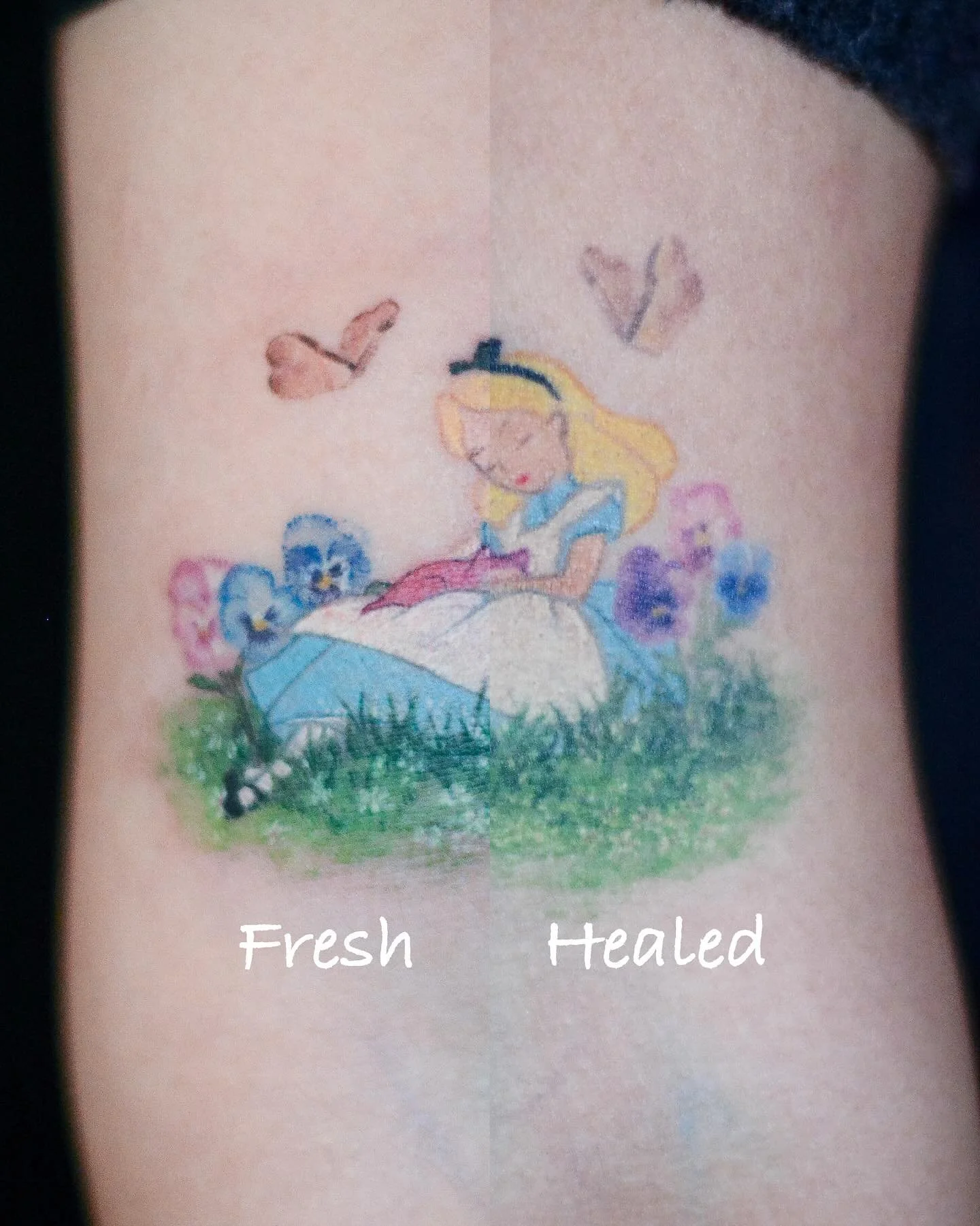 🐈🍄&zwj;🟫🌷Alice in wonderland 💐🍄🌳(fresh and healed)-booking link in bio.📧 jasoninklife@gmail.com
.
.
.
#healedtattoo #freshtattoo #tattoo #tattooing #tattooartwork #tattooartists #tattoonyc #tattooed #tattooidea #aliceinwonderland #flowertatto