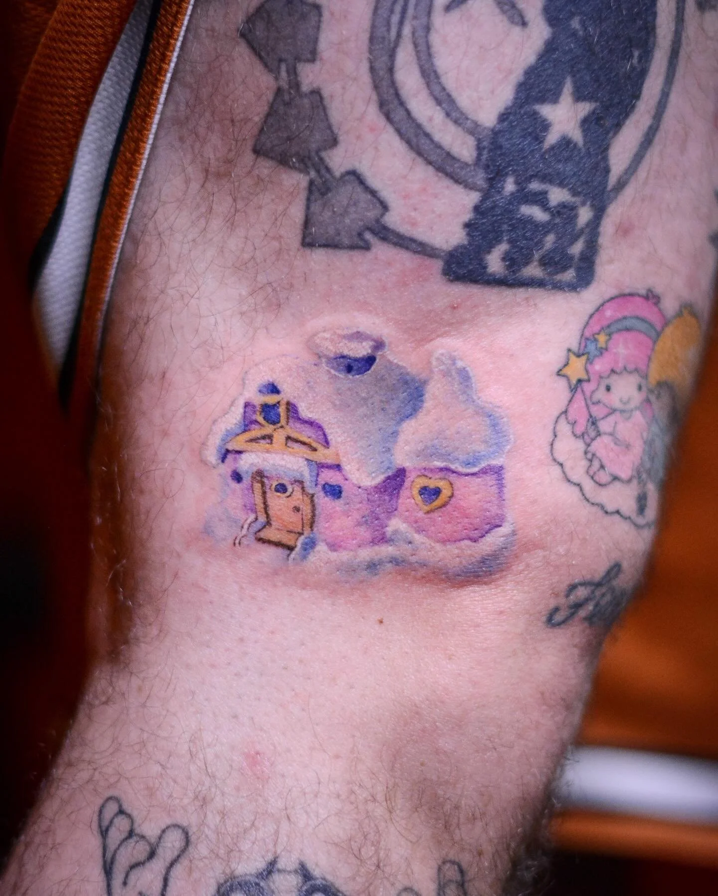 🐻🐻&zwj;❄️🧸🏡☃️-booking link in bio. 
.
.
.
#carebears #tattoo #cutetattoo #nyctattoo #colortattoo