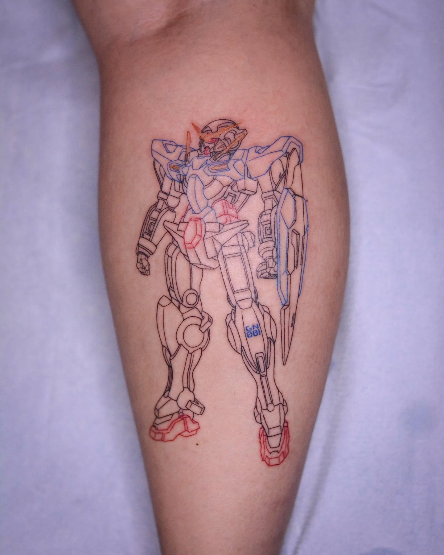 Gundam exia gn 001 - booking link is in my bio. 
.
.
.
#gundam #gundamexia #anime #tattoo #tattooidea