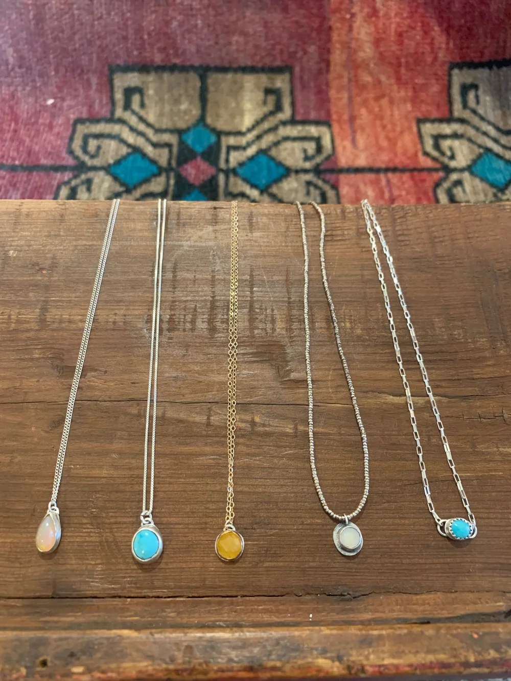 Sleeping Beauty Turquoise Pendant (Made To Order) — CLOVER B