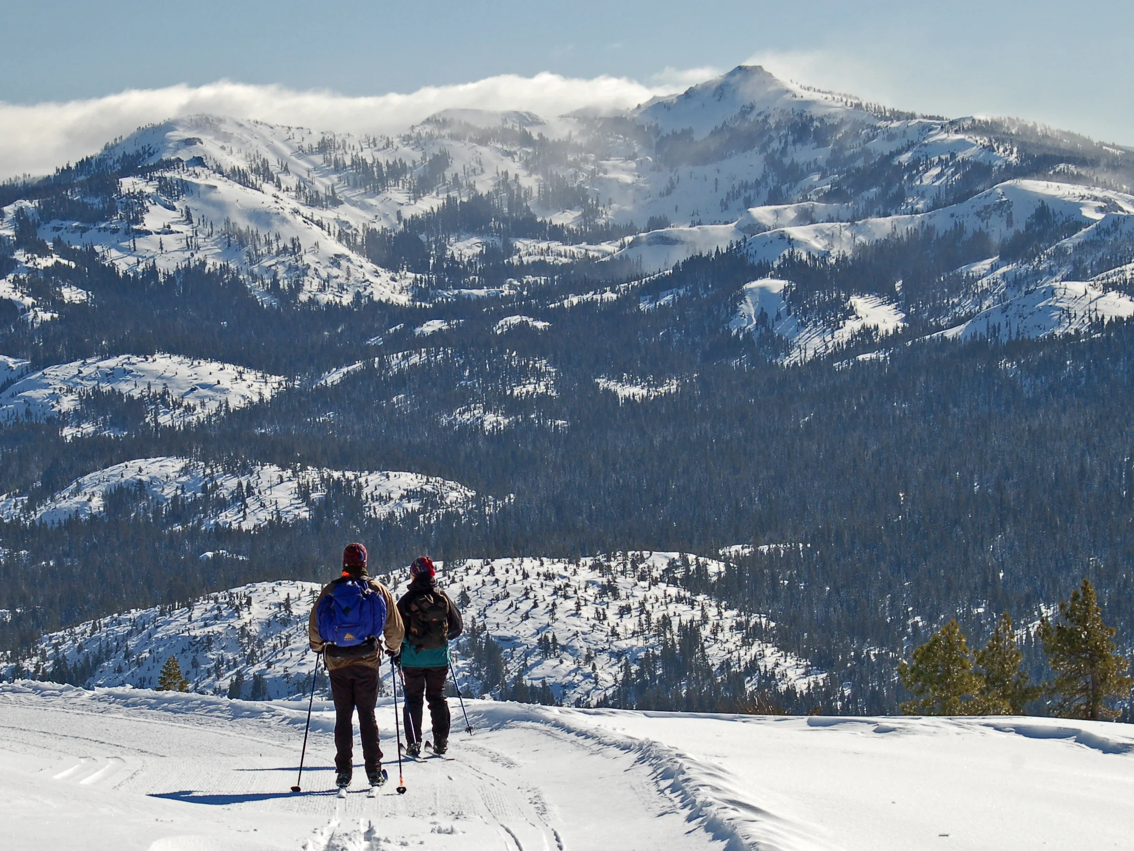 David Galson, skiers at Royal Gorge.