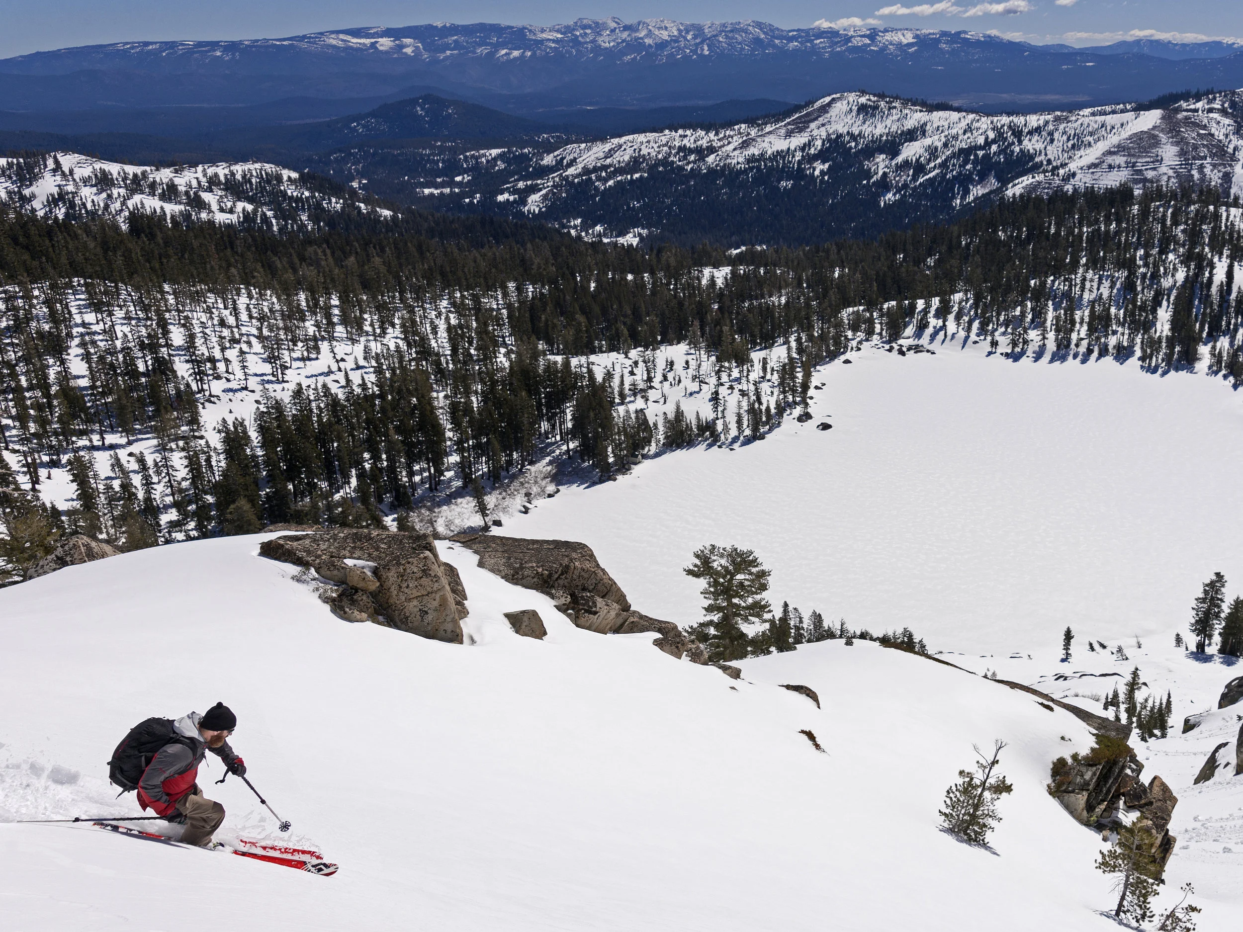David Galson, skiers at Royal Gorge.