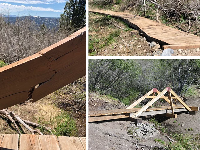 HELP REPAIR DONNER LAKE RIM TRAIL BRIDGES