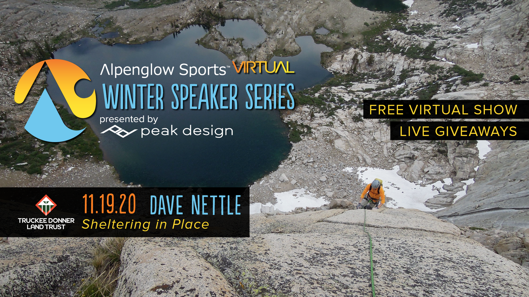 Alpenglow Winter Speaker Series Featuring Dave Nettle Nov. 19 to Benefit Truckee Donner Land Trust