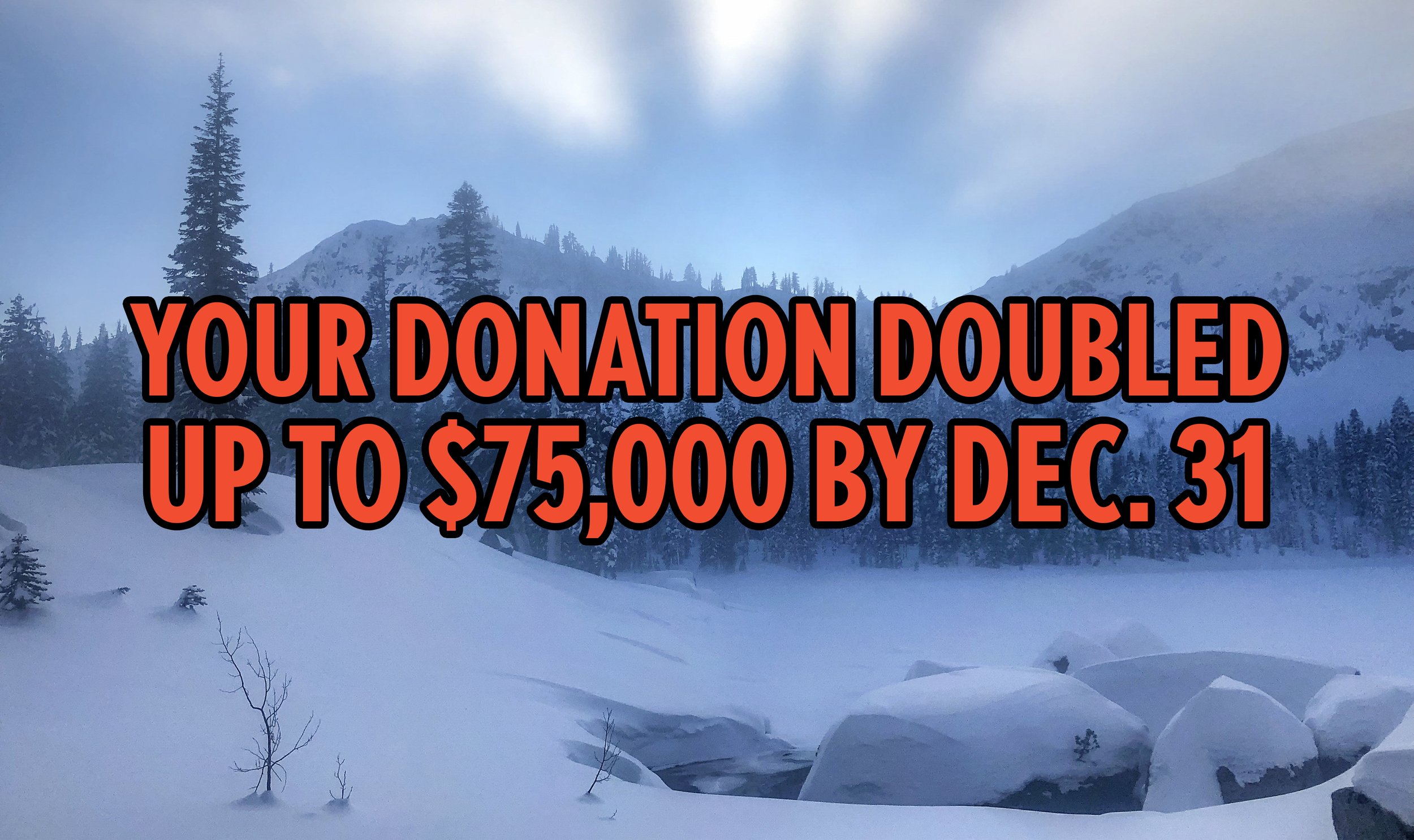 Your Donation DOUBLED up to $75K by the TDLT Board