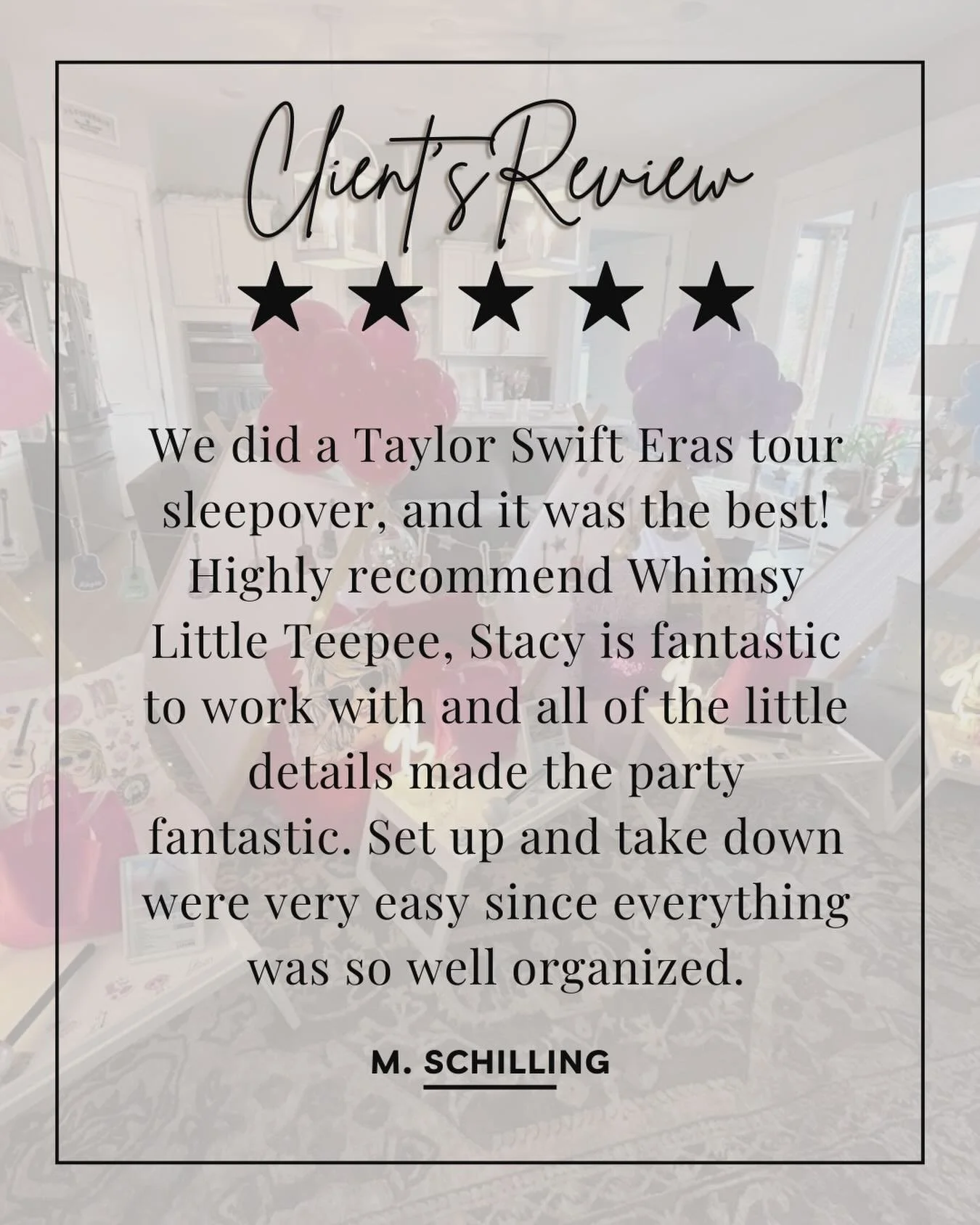 We love themed sleepovers&hellip; but hearing this never gets old 🥹
So grateful to be part of such special celebrations.

If you&rsquo;re thinking about booking &mdash; reviews like this say it all ✨&rdquo;

📅 Now booking through June

#whimsylittl