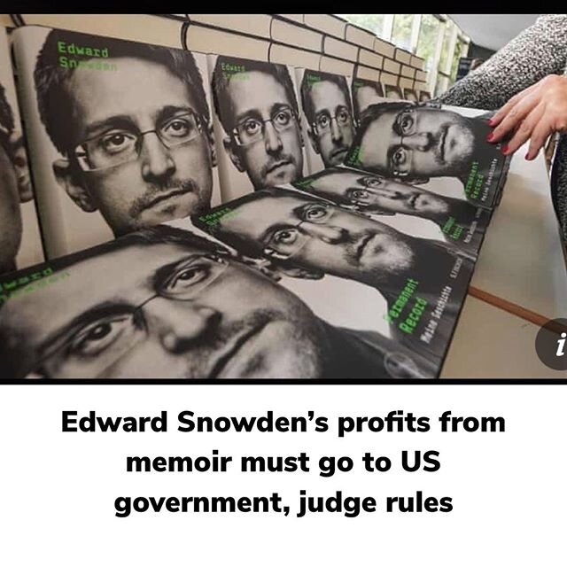 Snowden exposes the government&rsquo;s surveillance of US citizens and then they make money off the guy. This is an epic gamer move from the government and I do not like it.
Link in bio.

#snowden #edwardsnowden #news #politicalmemes #whistleblowers 