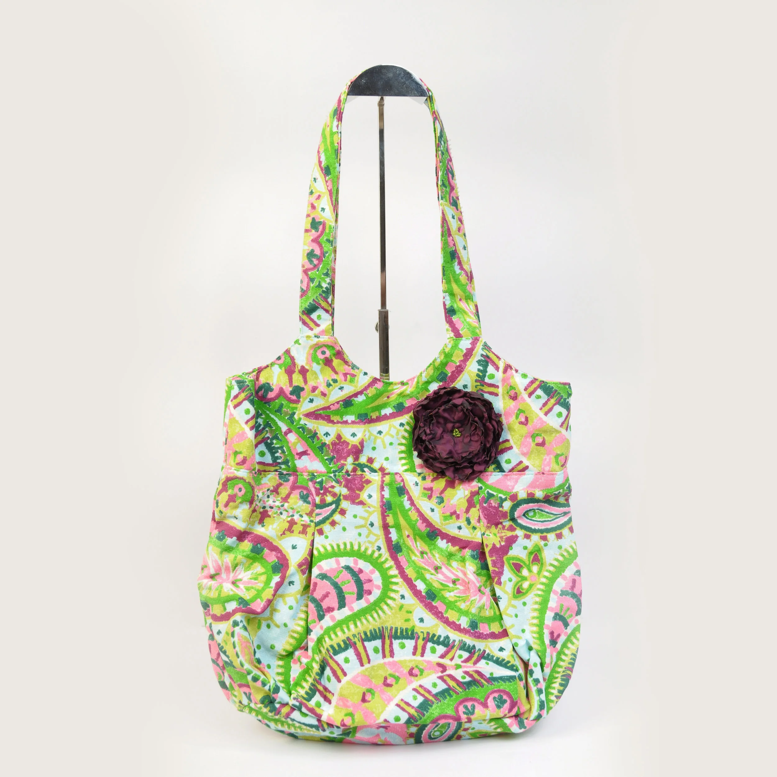 Green Paisley Princess Purse