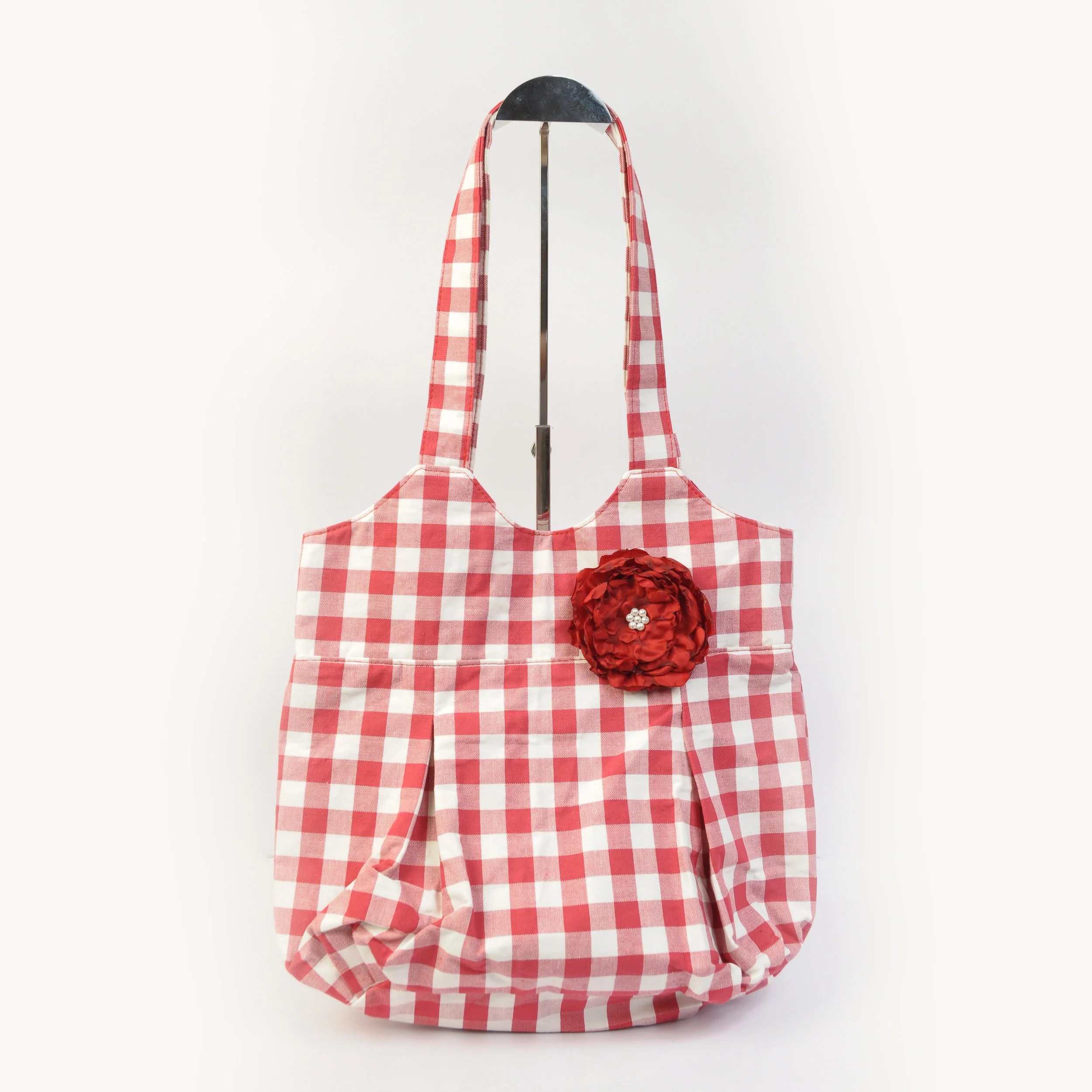 Red Gingham Princess Purse