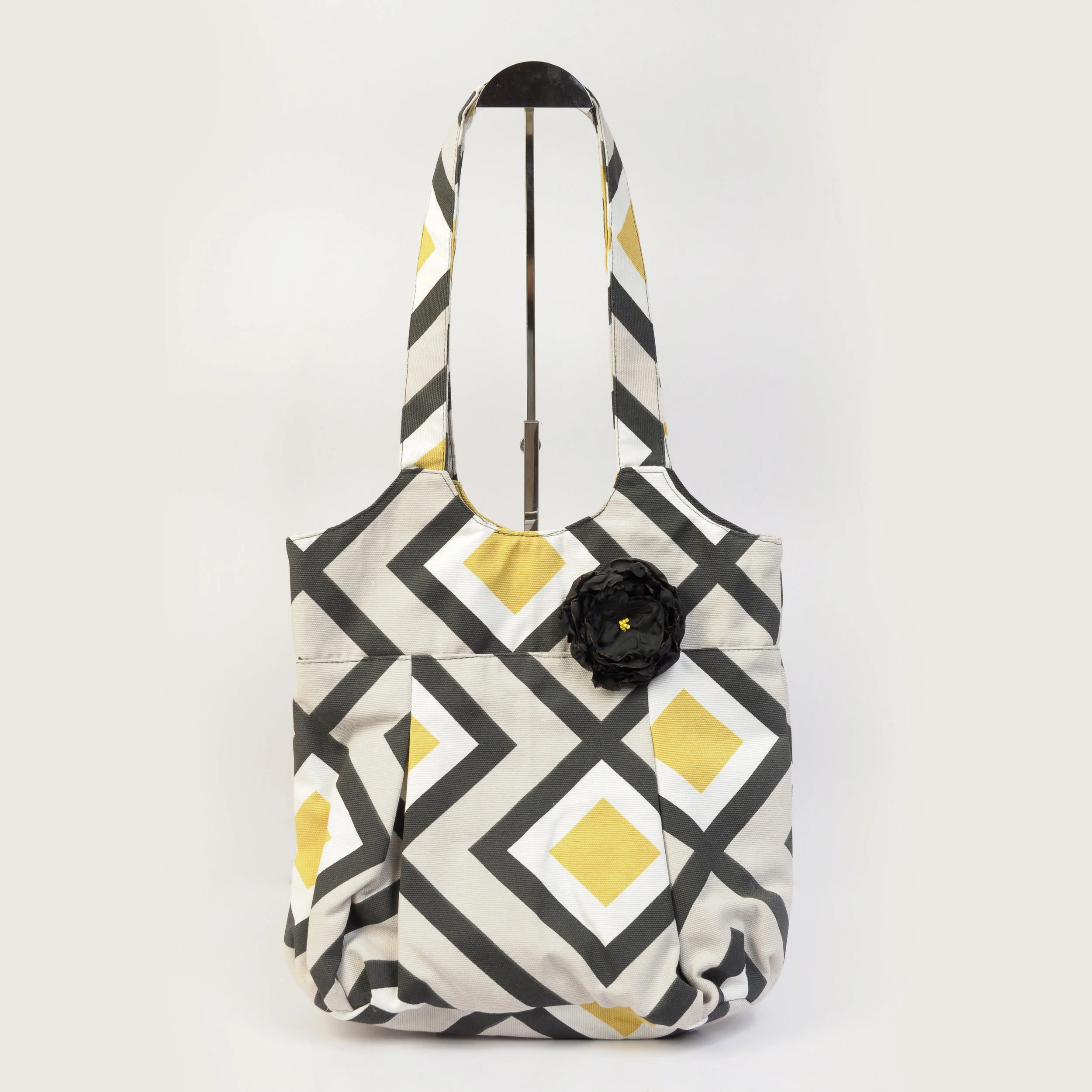Geometric Grey Princess Purse
