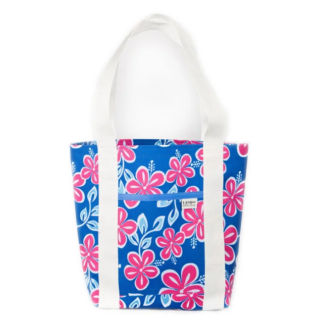 Mahalo Market Tote Small White Strap