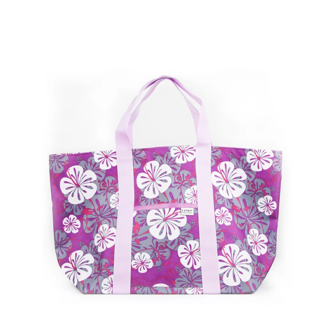 Hawaiian Market Tote Large Lavender Strap