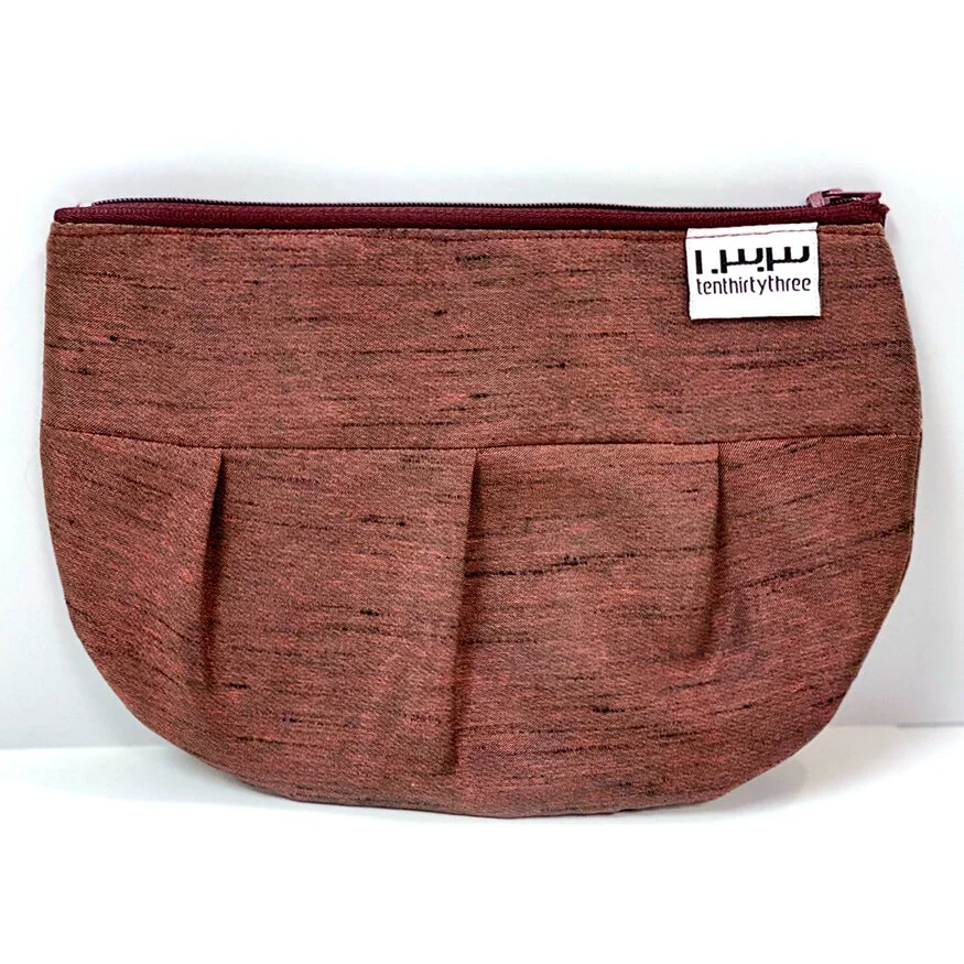 Iridescent Maroon Pouch