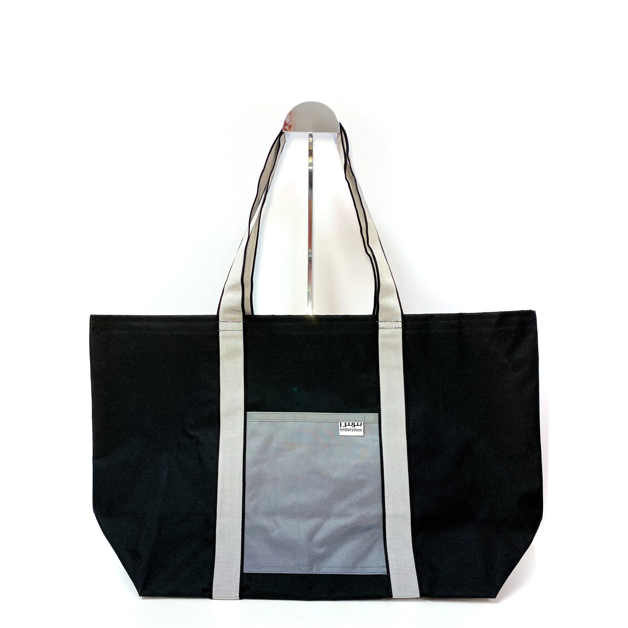 Reflective Black Market Tote Large