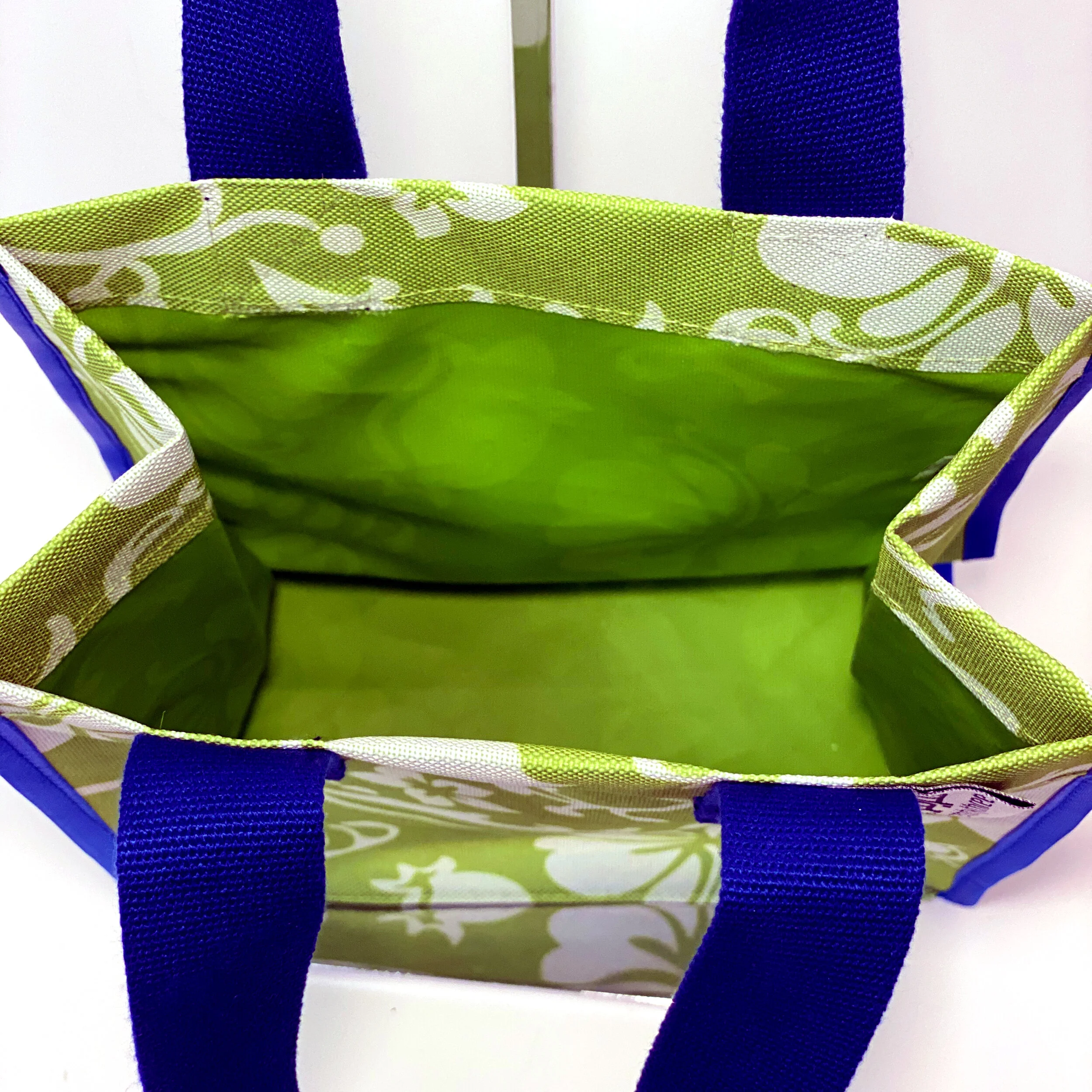 Aloha Key Lime Tiny Tote Royal Blue Interior 1x1.jpg