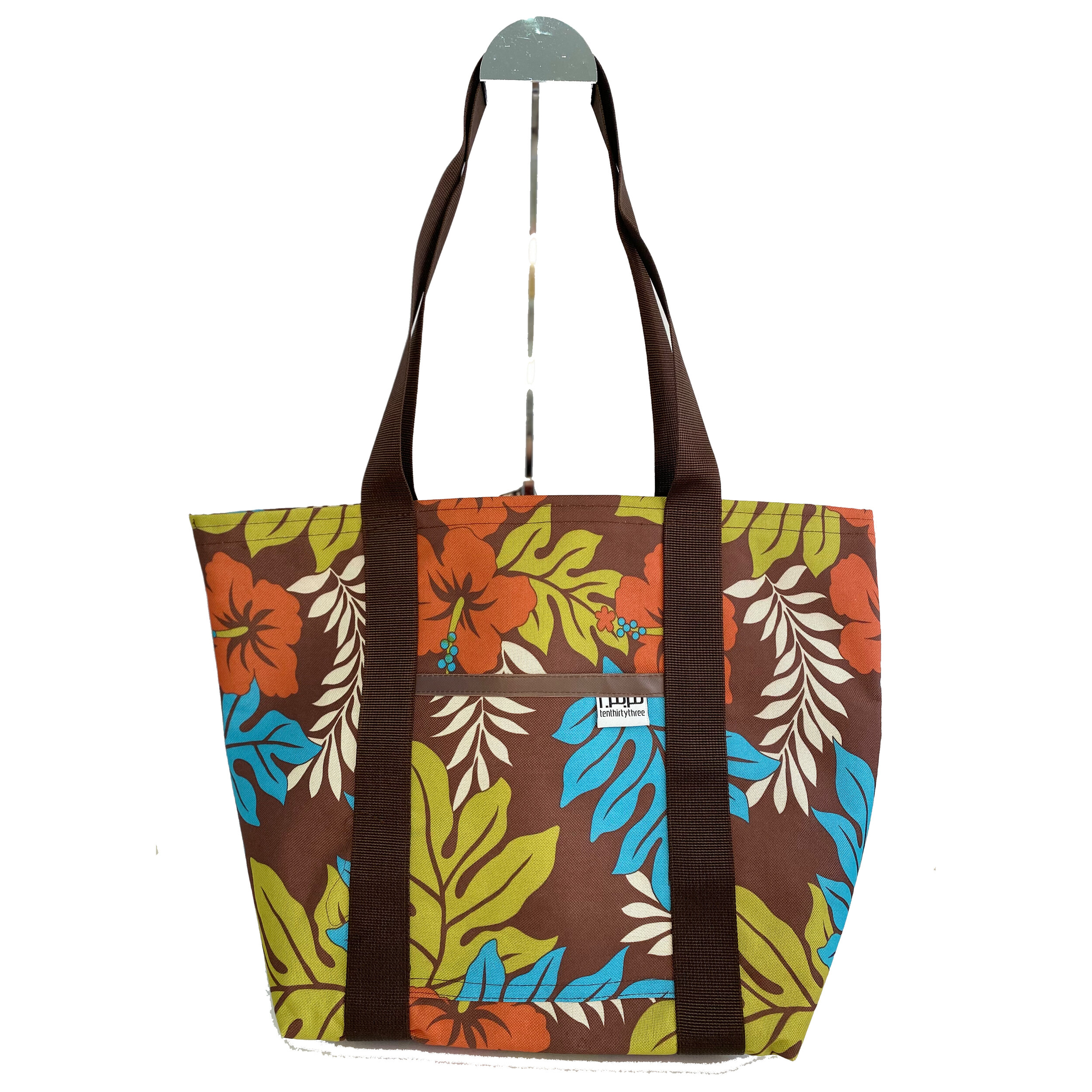 Fall Aloha 
Market Tote Medium Brown Strap