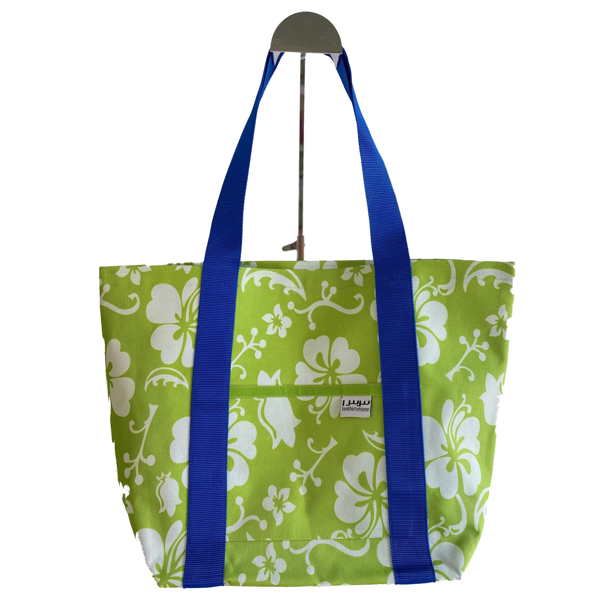Aloha Key Lime 
Market Tote Medium Royal Blue Strap