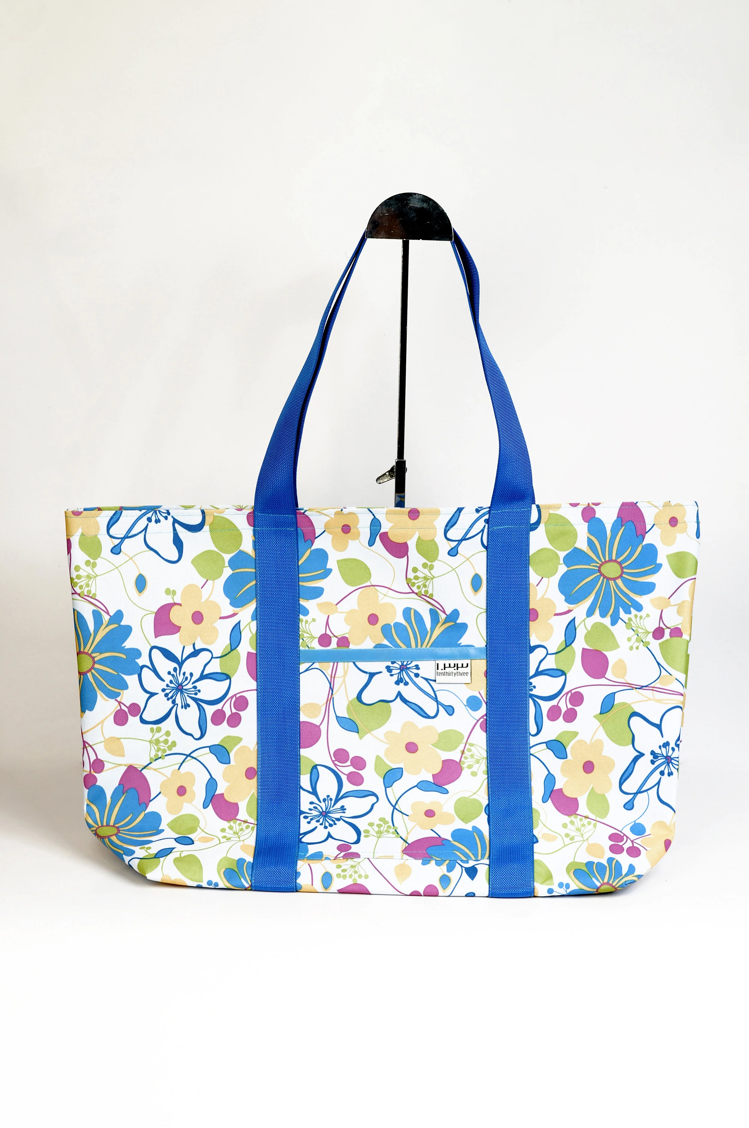 Mediterranean 
Market Tote Large 
Blue Strap