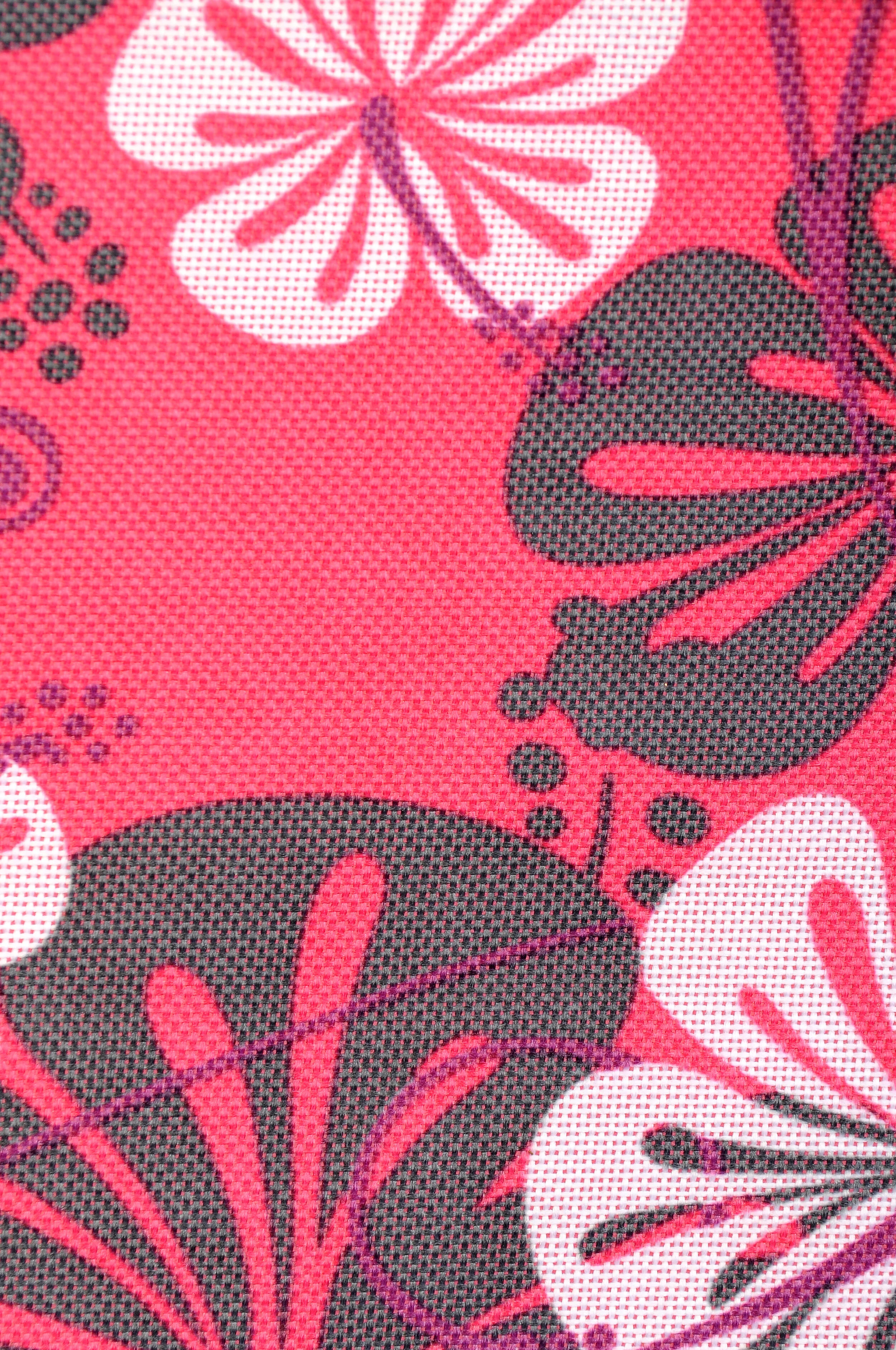 Hot Pink Hawaiian Dark Grey LMT Fabric.JPG