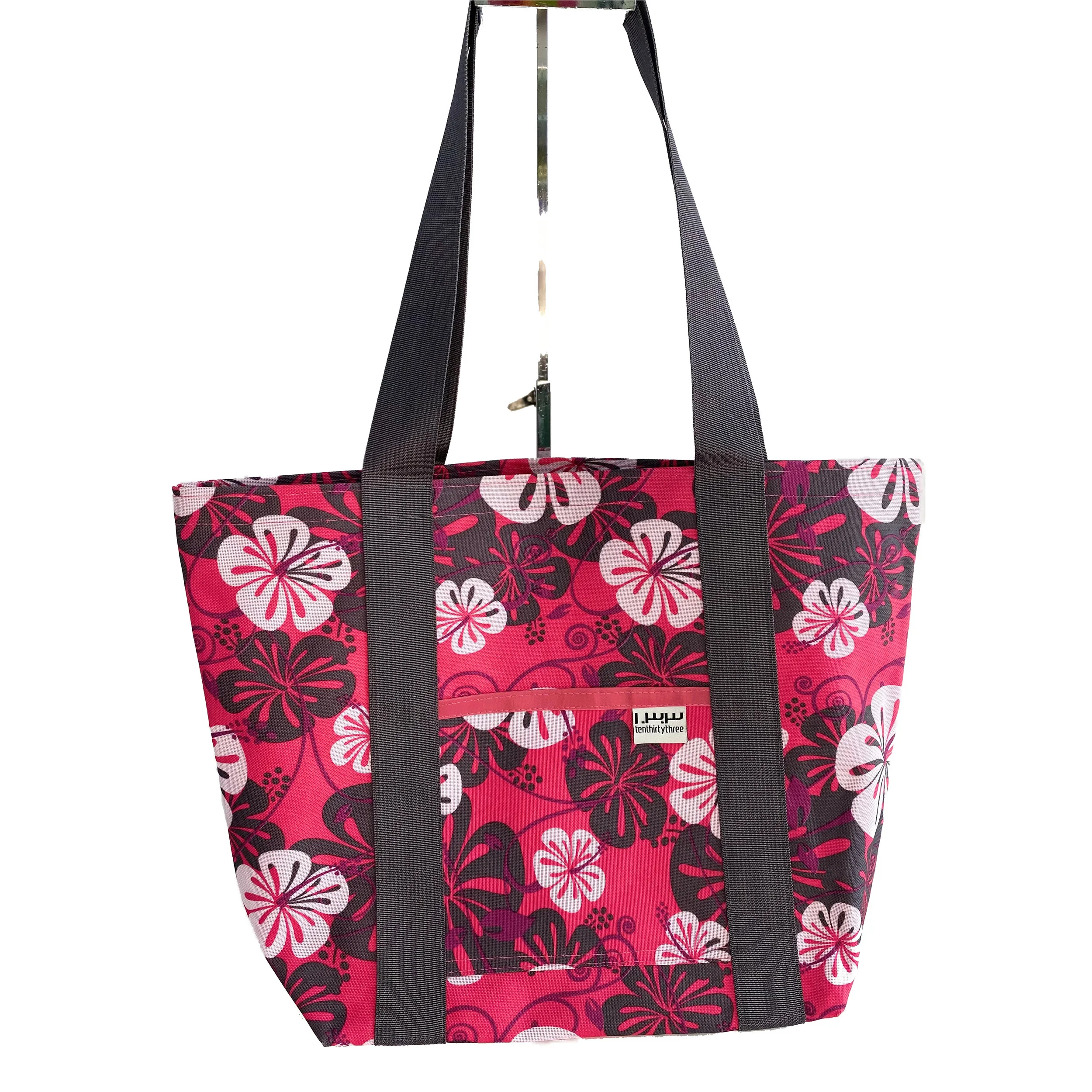 Hot Pink Hawaiian grey strap front.jpg