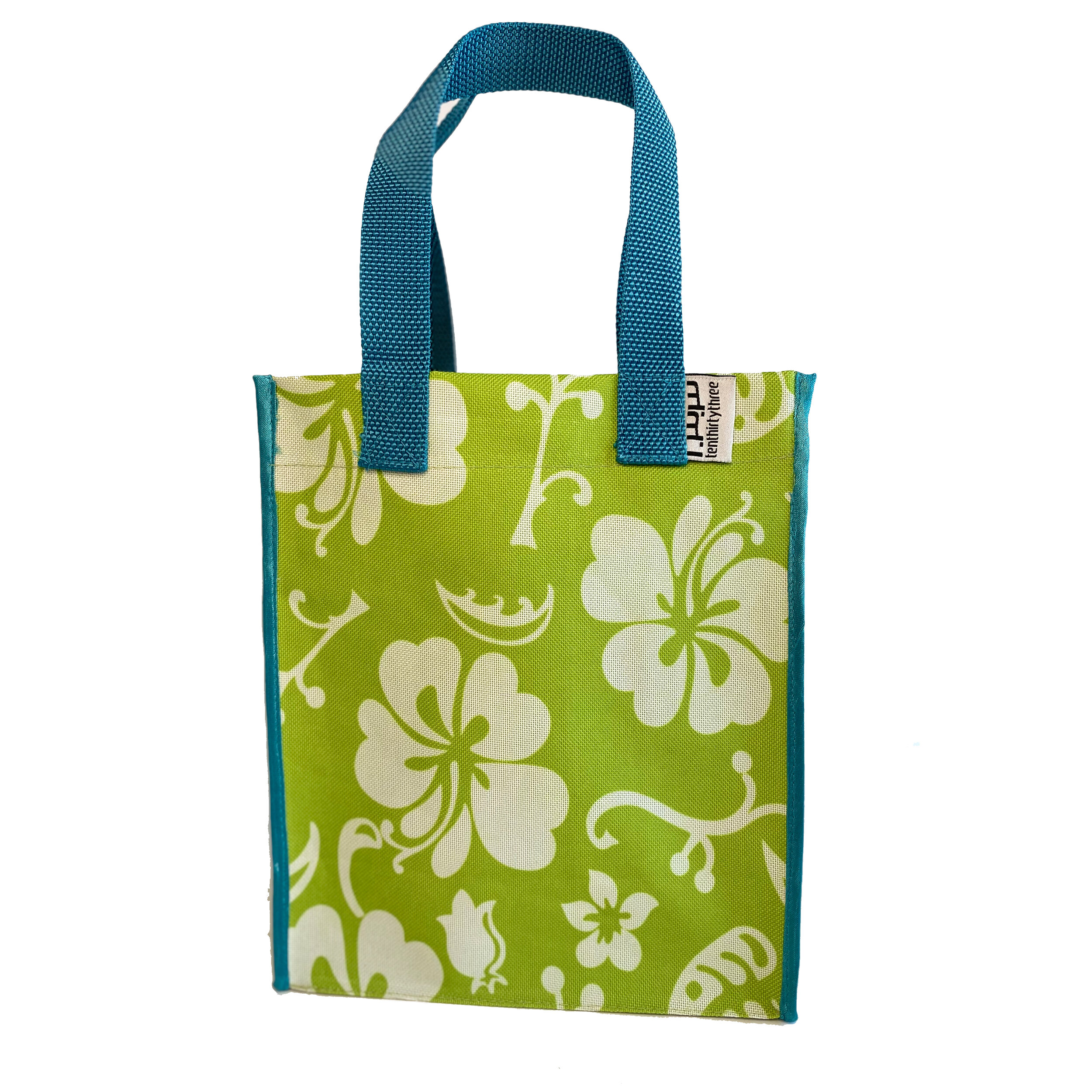 Aloha Key Lime 
Tiny Tote
Teal Strap and Bias