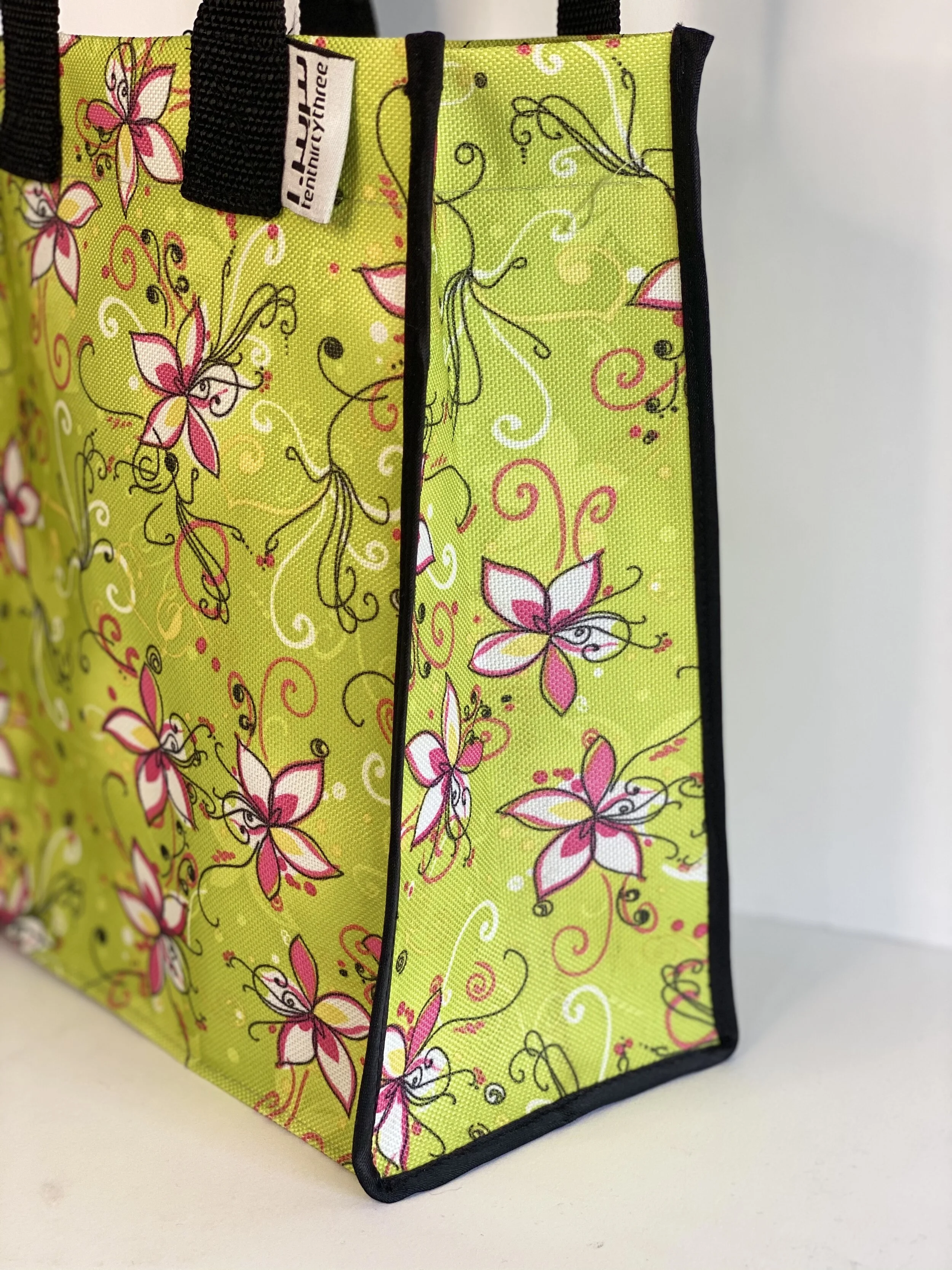 May Flower Black Strap Tiny Tote 3.jpeg