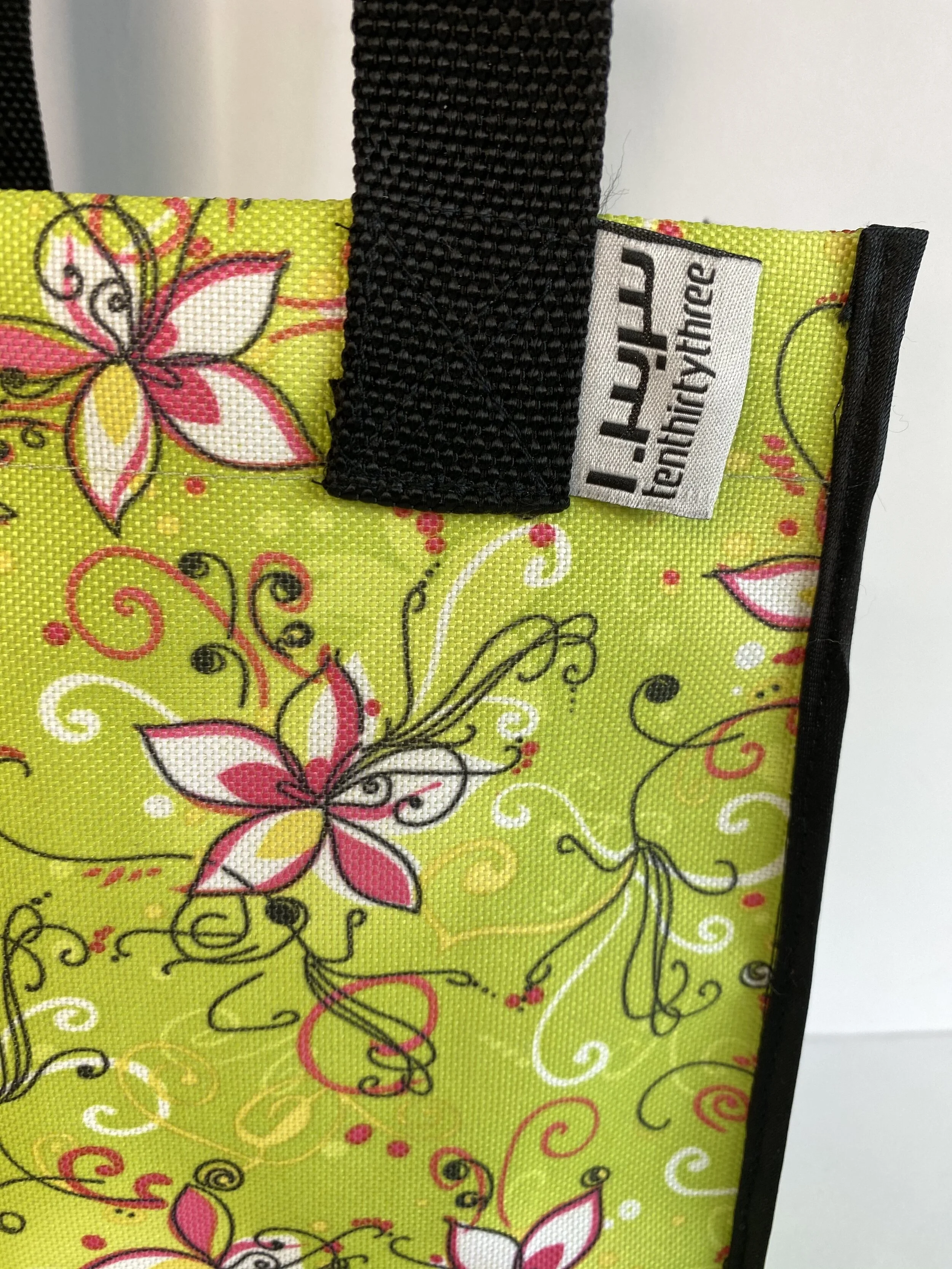 May Flower Black Strap Tiny Tote 2.jpeg