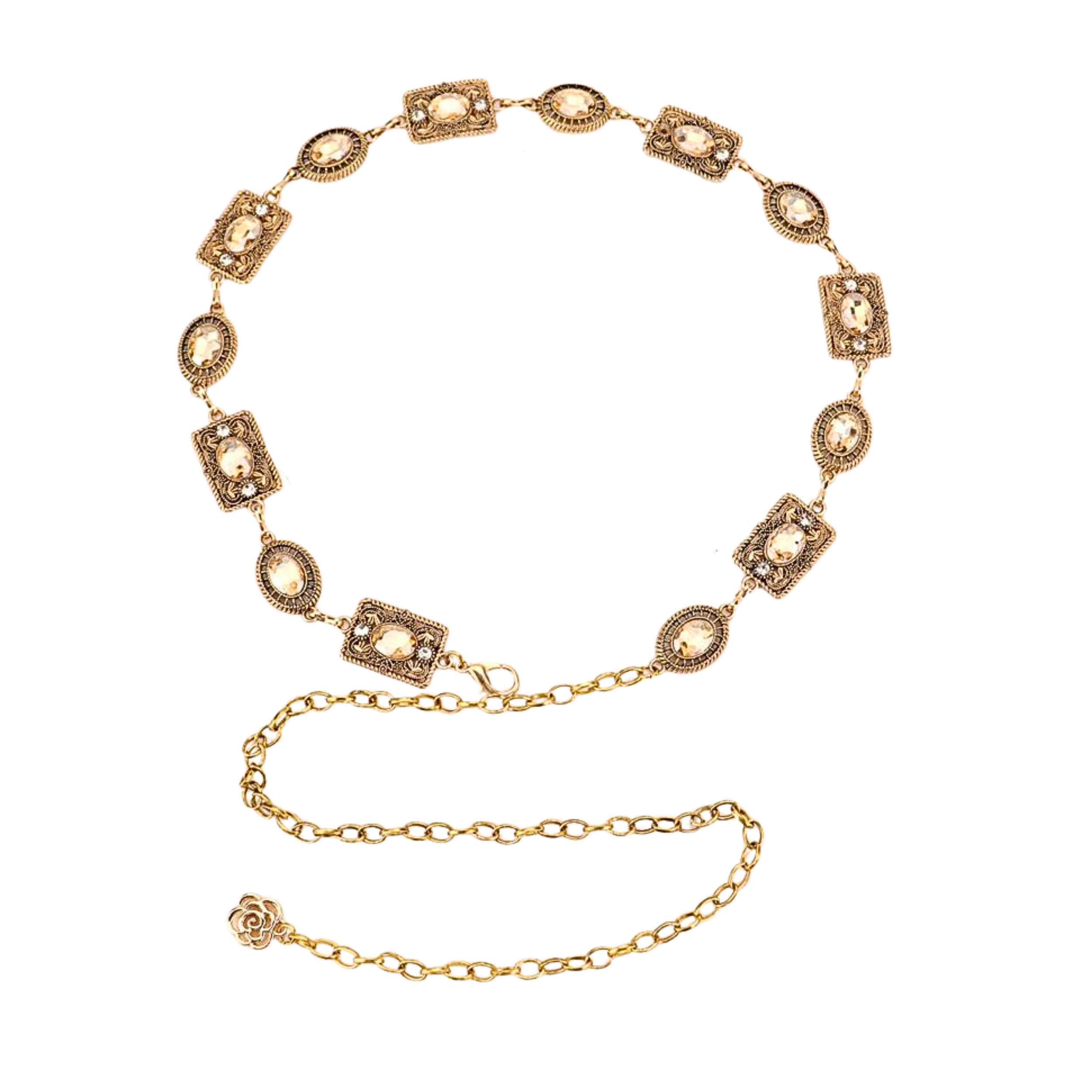 414 Champagne Crystal Chain Belt.png
