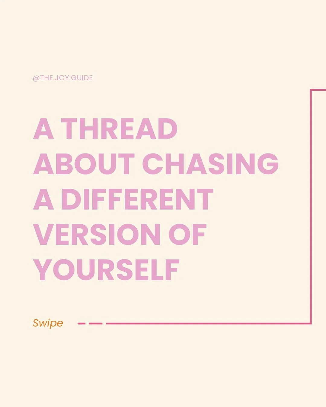 Do you feel like you&rsquo;re always one step behind where you need to be? Always striving to be someone else?

What if you stop trying to &ldquo;become&rdquo; and instead just &ldquo;be&rdquo;.

In the latest episode on @the.joy.guide , I unpack the