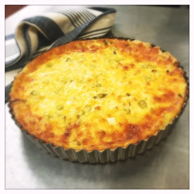  Chef Tivo’s Cheddar and Green Chili Homemade Quiche 