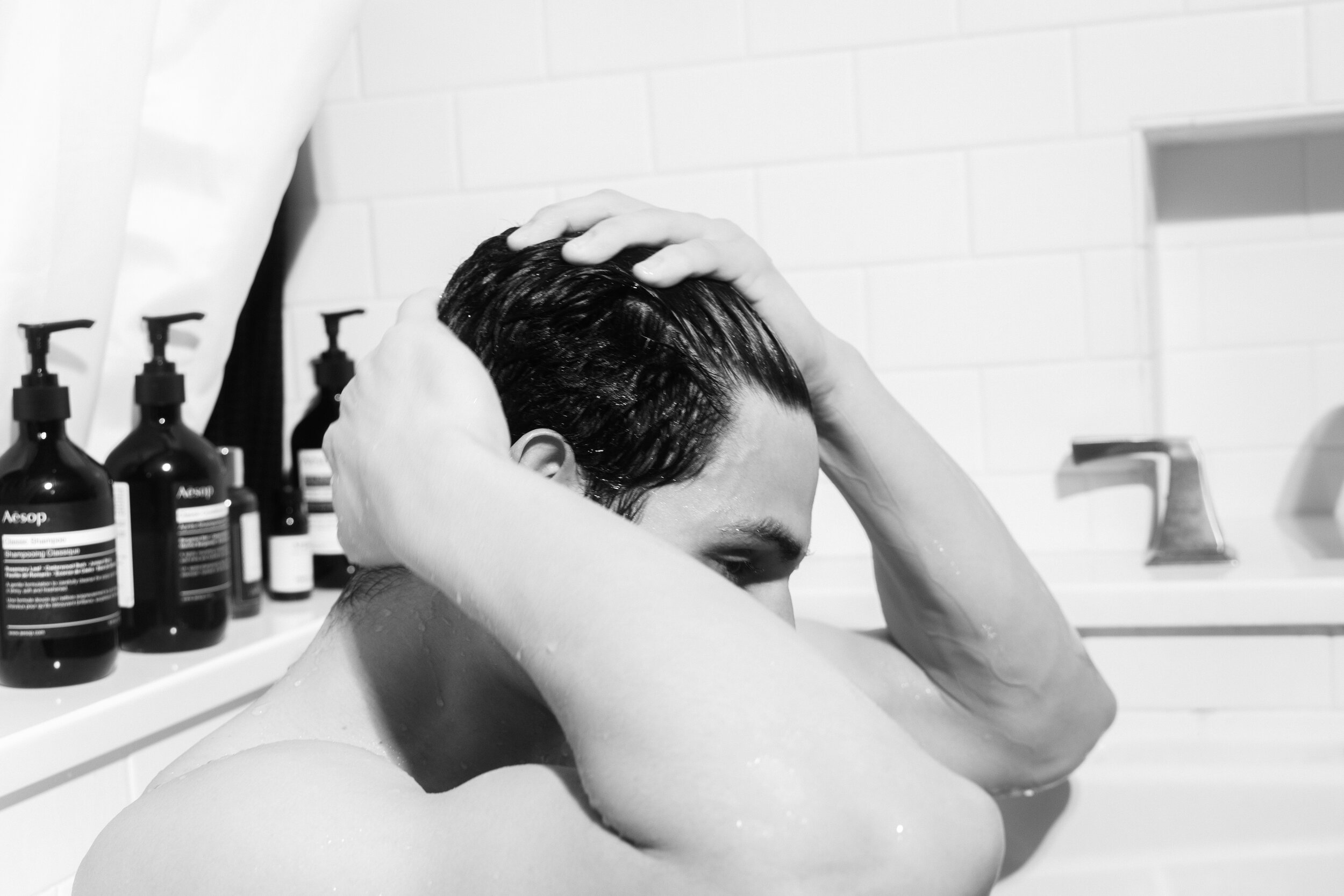 Untitled (Pablo running his hands through his hair)