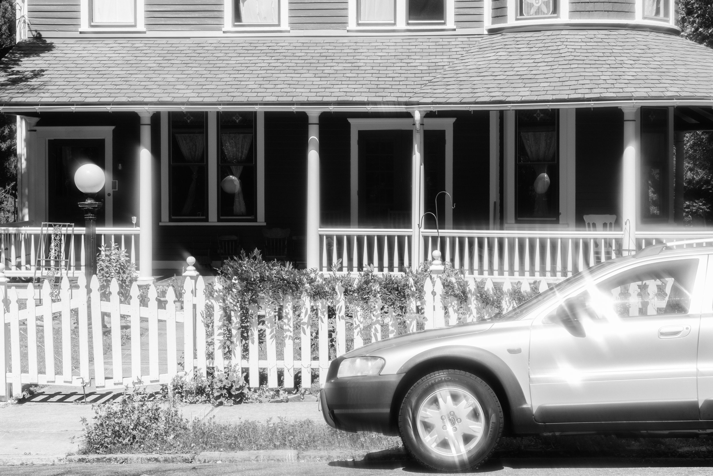 Untitled (white picket fence)