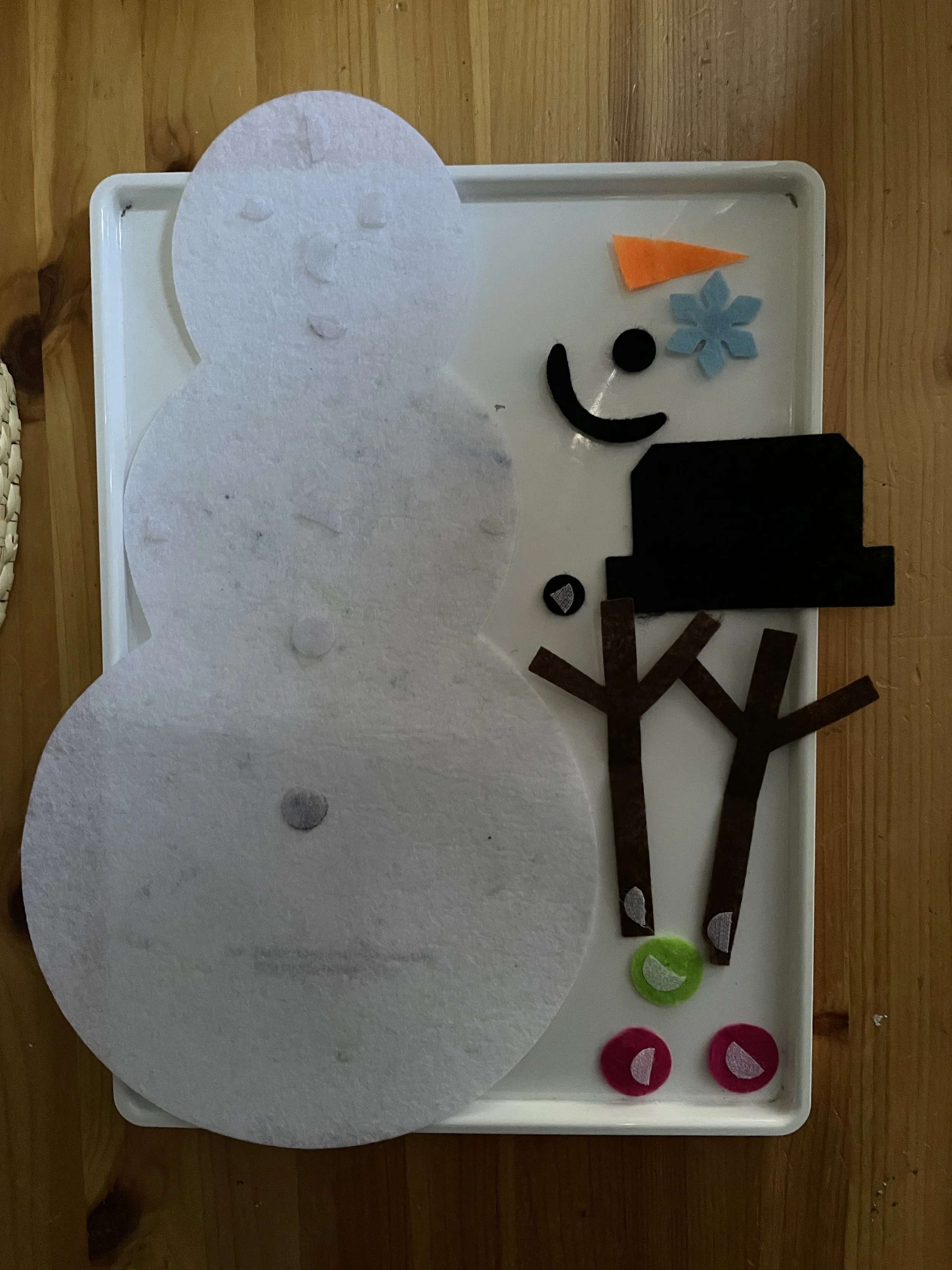 "Make a Snowman" Toddler Craft