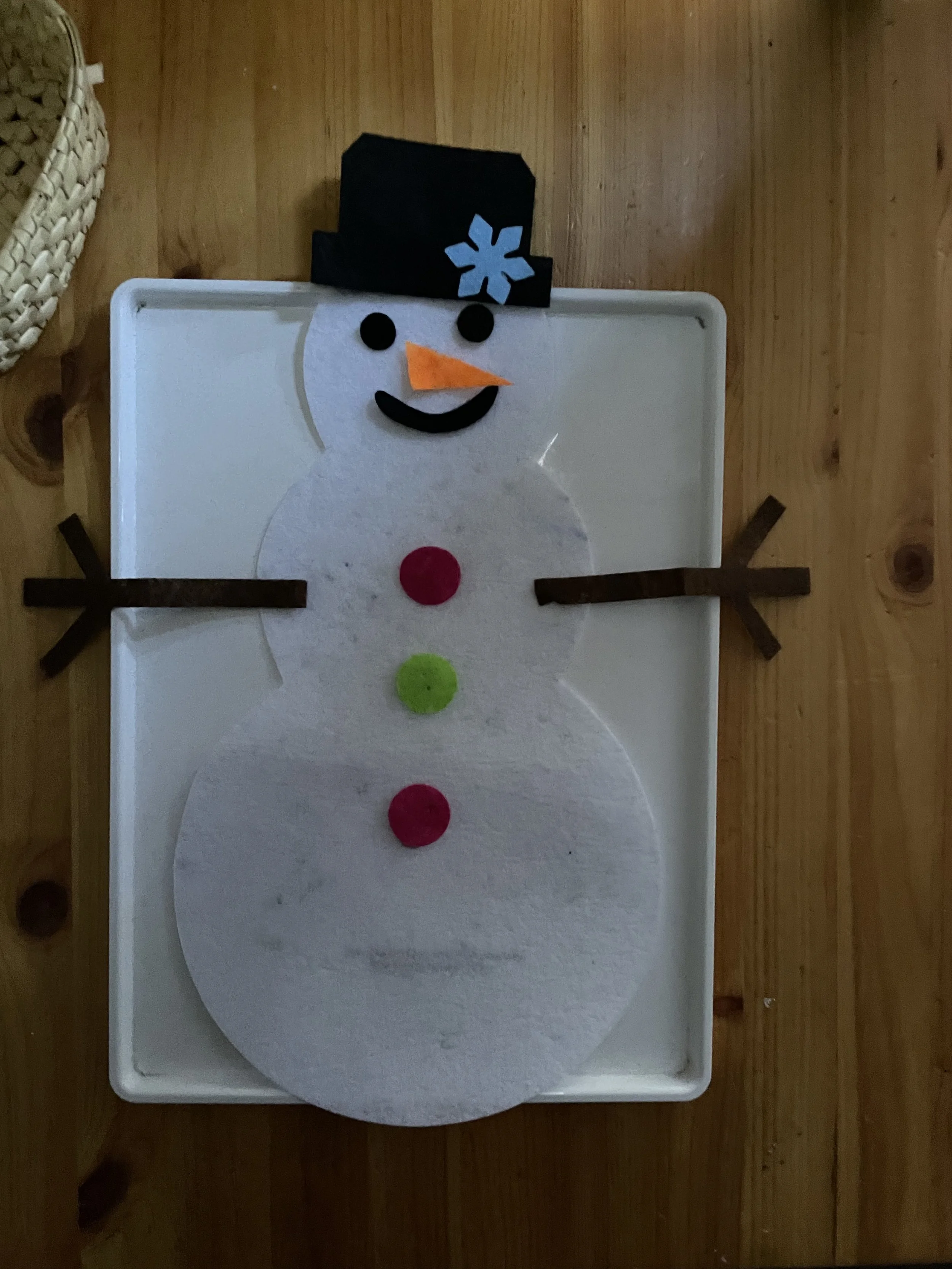"Make a Snowman" Toddler Craft