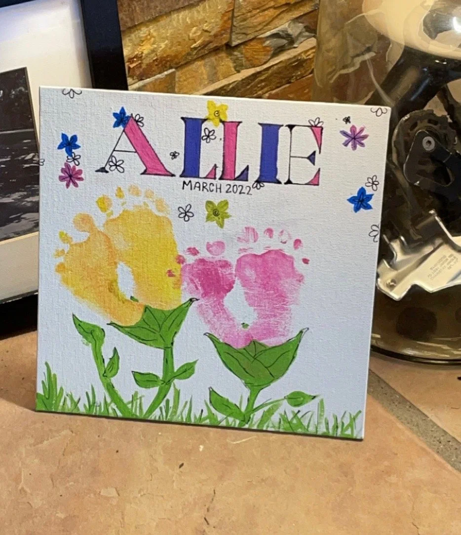 Spring Footprint Craft for Infants