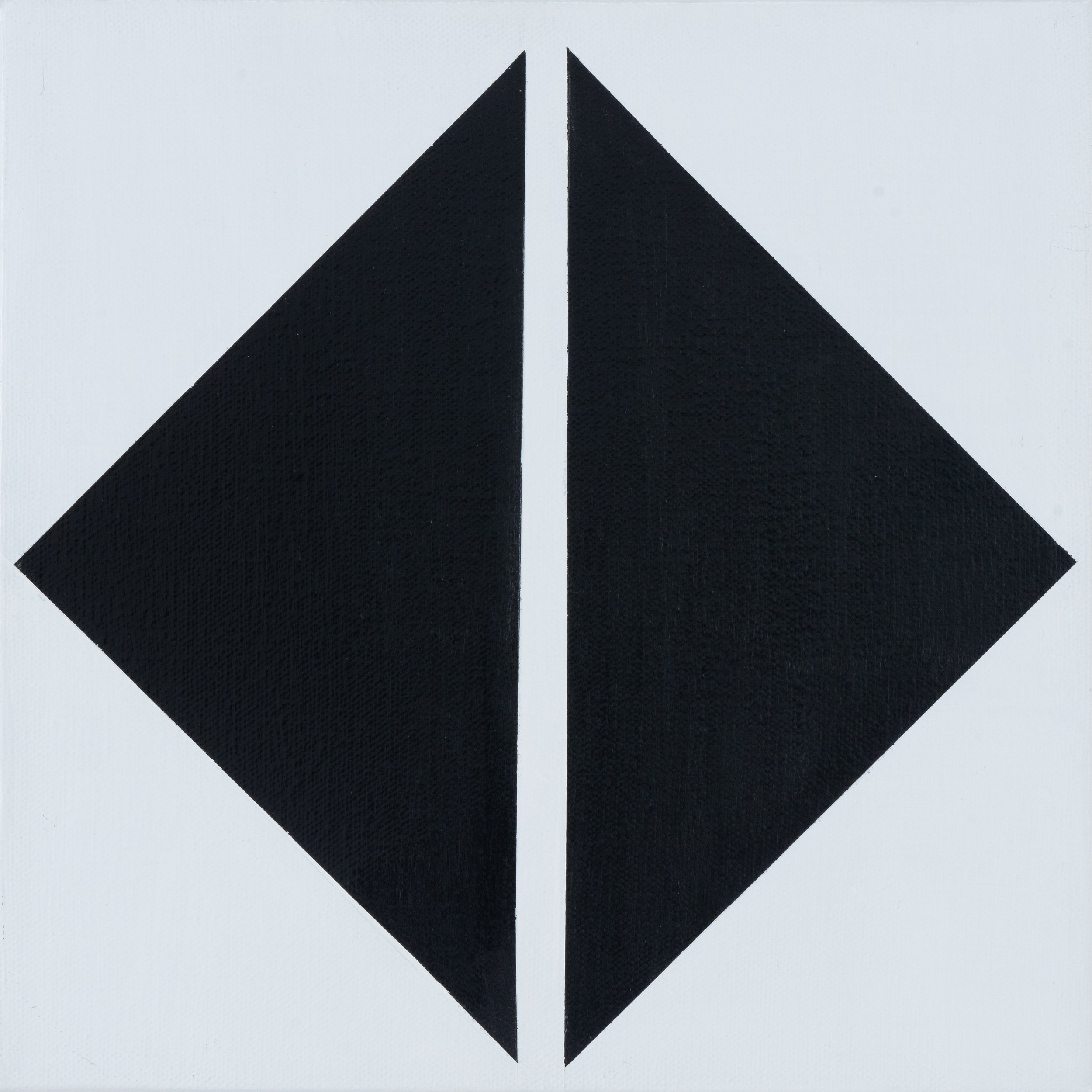 Divided Square, 2022, acrylic on canvas, 10x10 inches