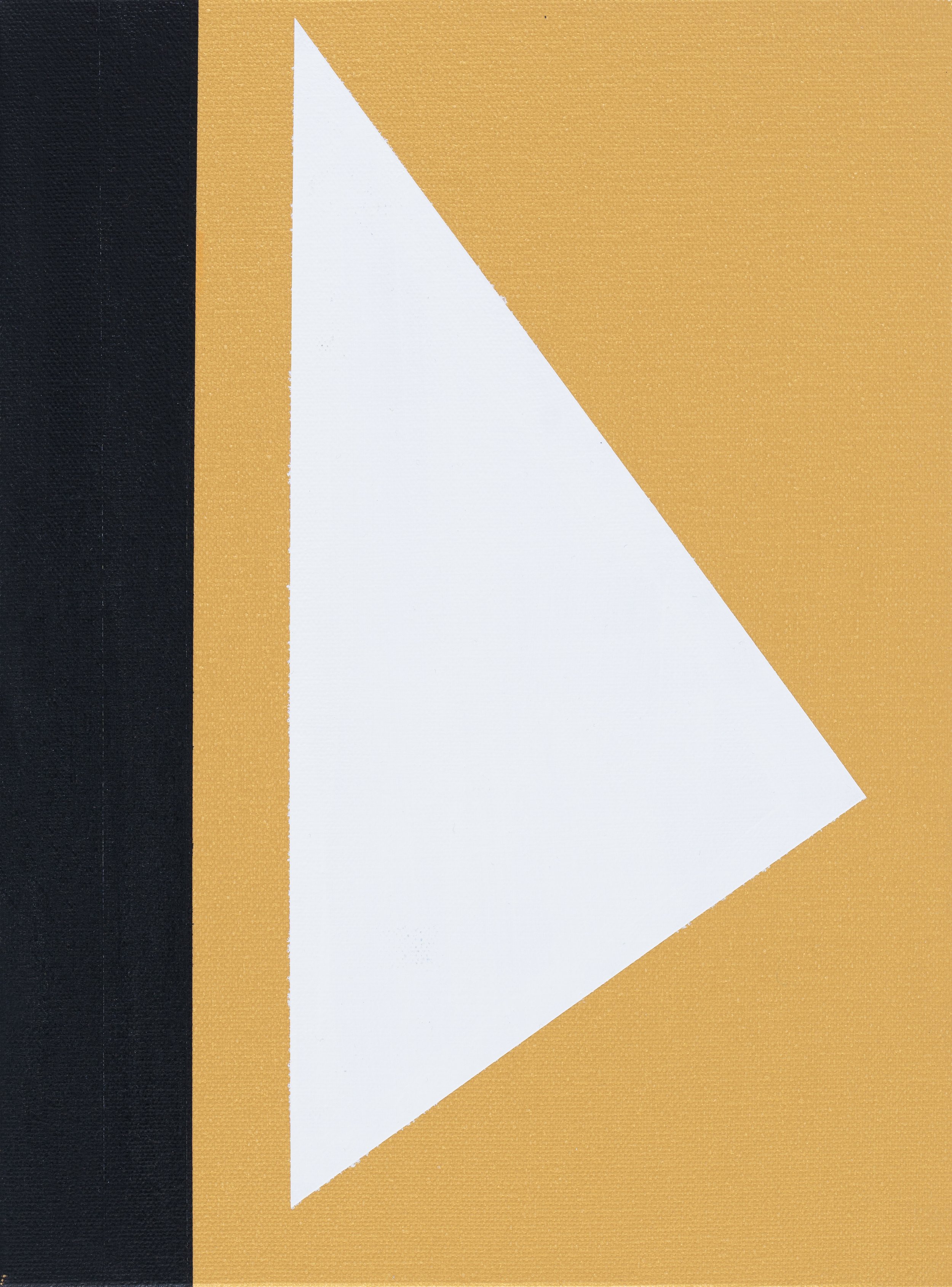 Metallic Gold and Black, 2022, acrylic on canvas, 12x9 inches