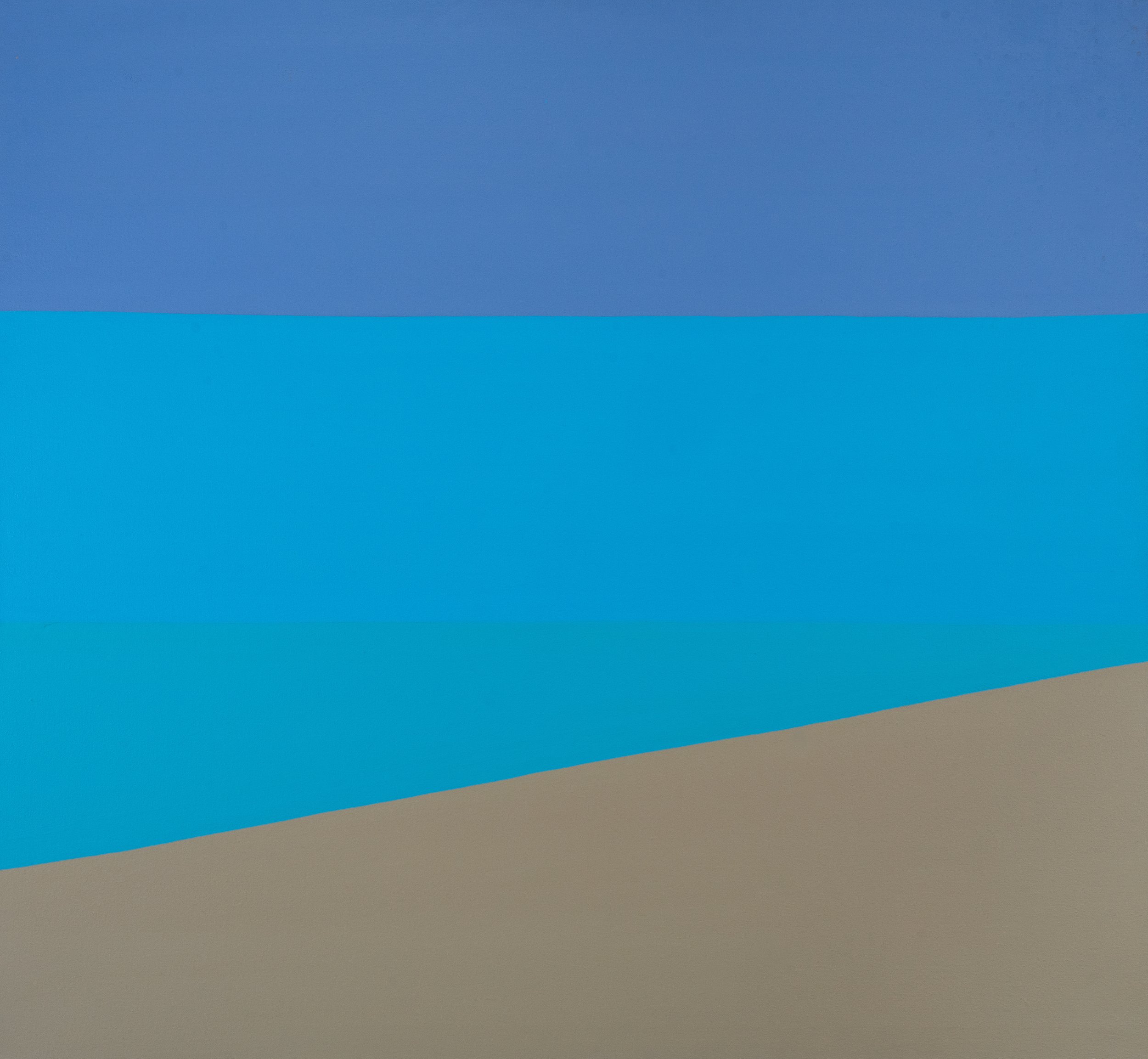 Beach (Sand, Sea and Sky), 2003, acrylic on canvas, 44x48 inches