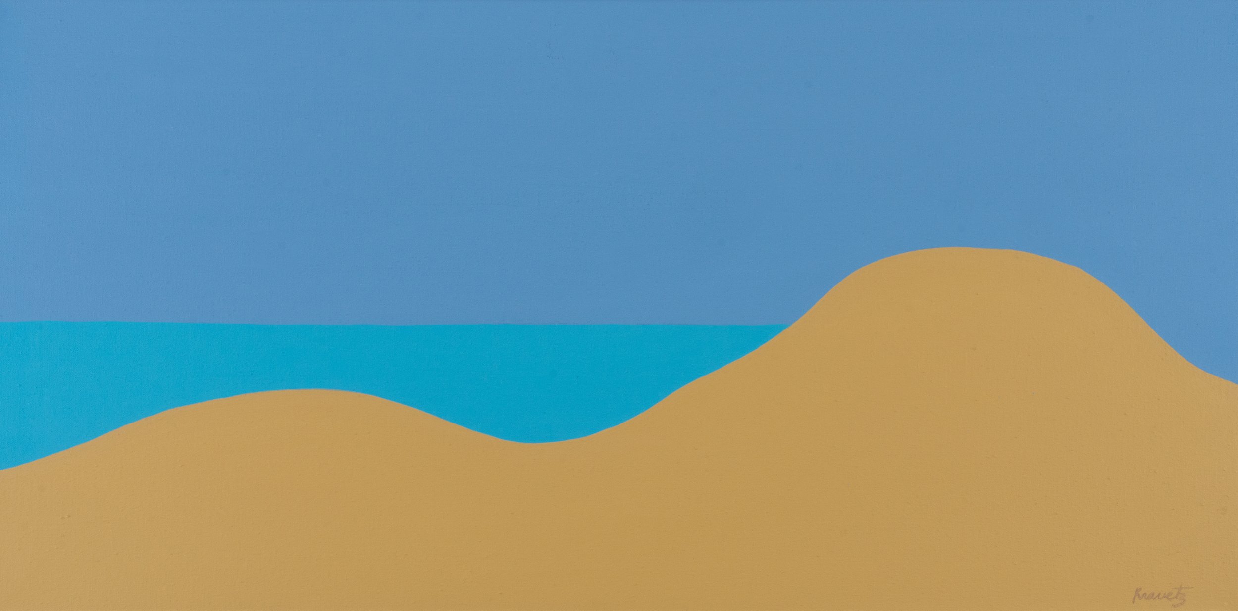 The Dunes, 1983, acrylic on canvas, 18x36 inches