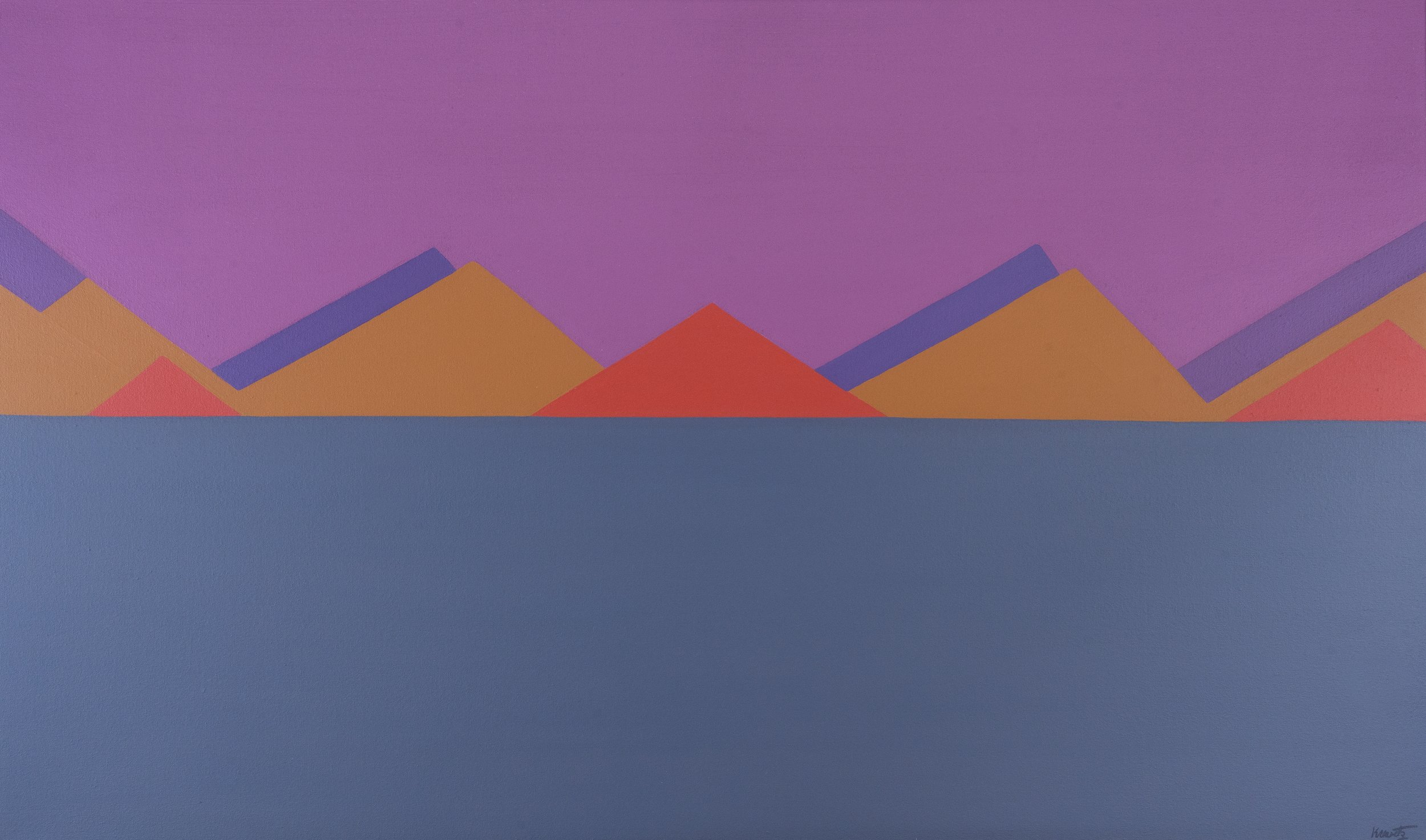 Horizon Line, 1979, acrylic on canvas, 36x60 inches