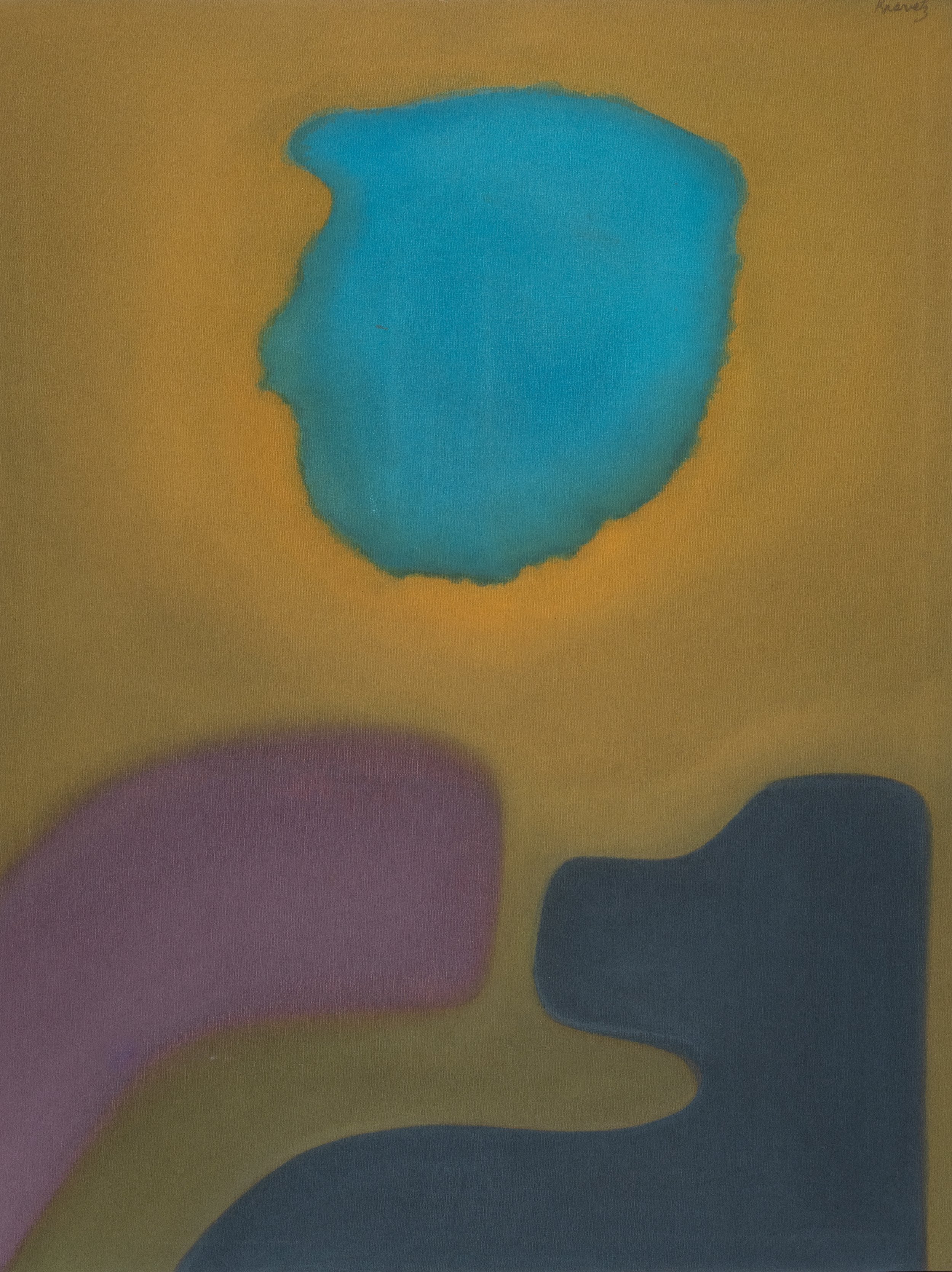 Frozen in Space, 1971, acrylic on canvas, 50x38 inches