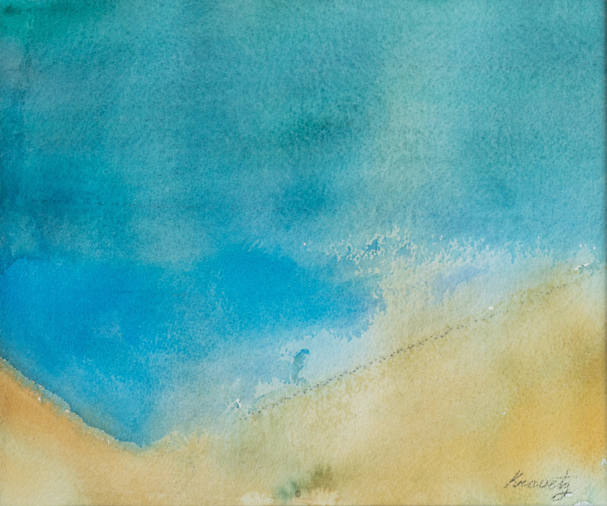 Recollections: J.M.W. Turner Tribute, 1989, watercolor, 16x20 inches with mat