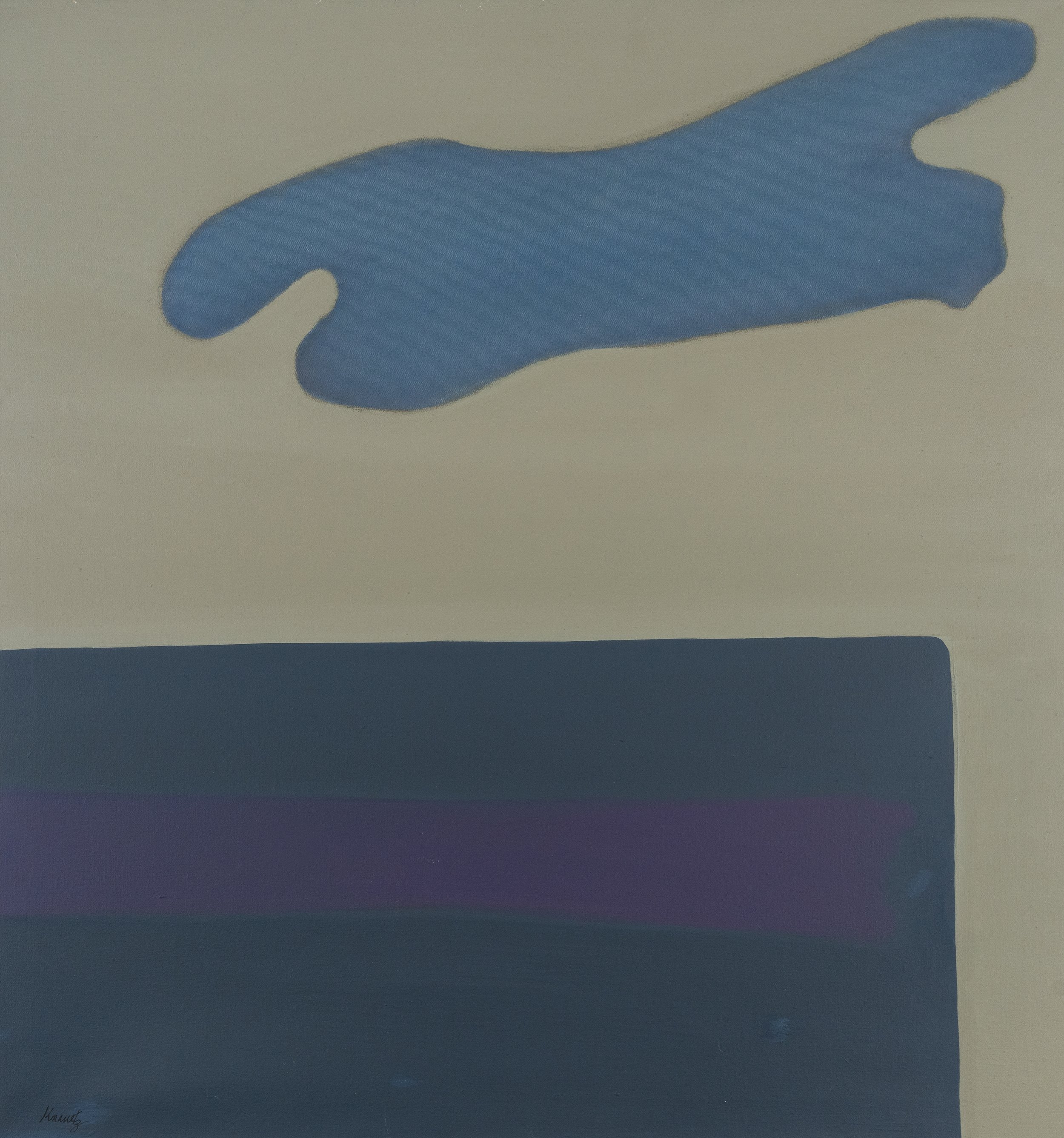Floating Cloud, 1971, acrylic on canvas, 36x34 inches