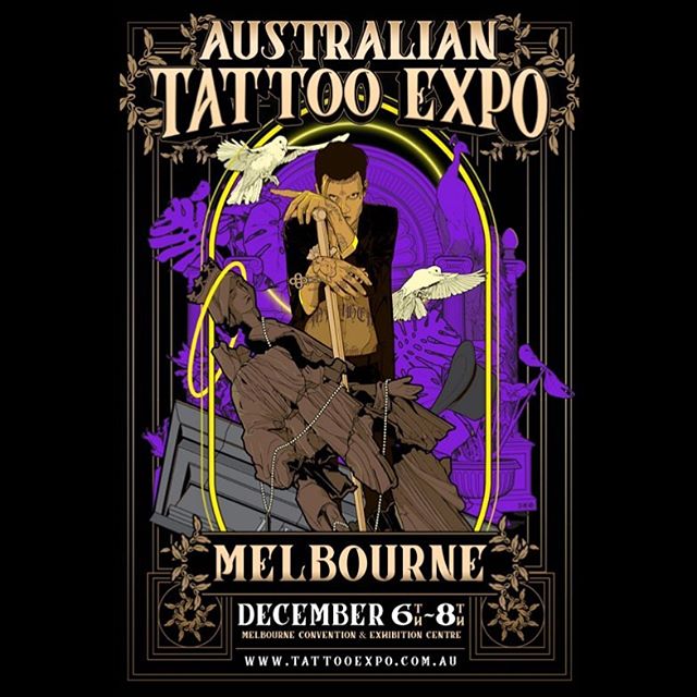 I will be attending Melbourne @austattooexpo this year! I&rsquo;m super excited to attend again! If you are interested in getting tattooed at this event, please see the convention booking page on my website (link in bio) to fill out a form ☺️ I will 