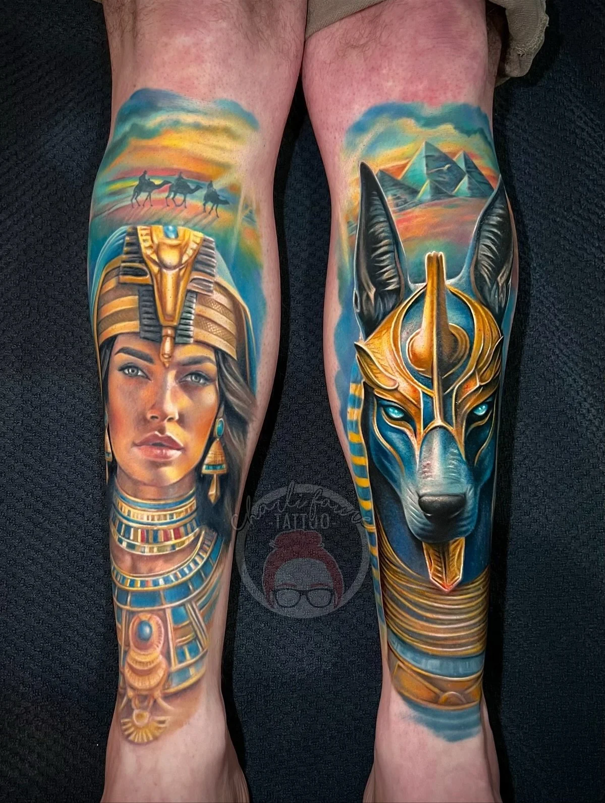 I can&rsquo;t begin to thank Alan enough for the trust and opportunity to make these tattoos for him. Talk about huge project for a first tattoo! 
I had so much fun with these tattoos and i&rsquo;m really looking forward to doing some more big colour
