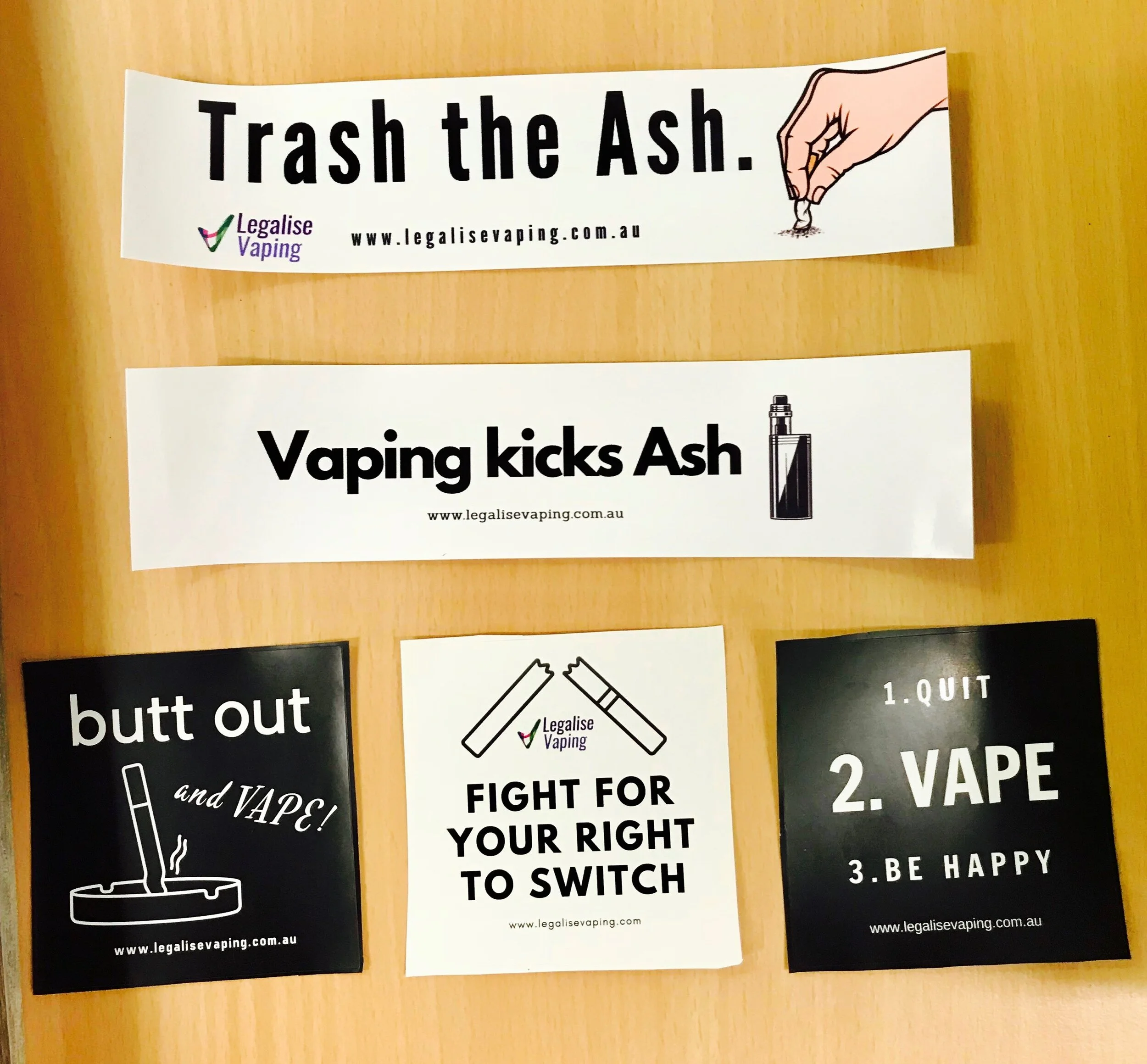 *NEW* Legalise Vaping Sticker Pack