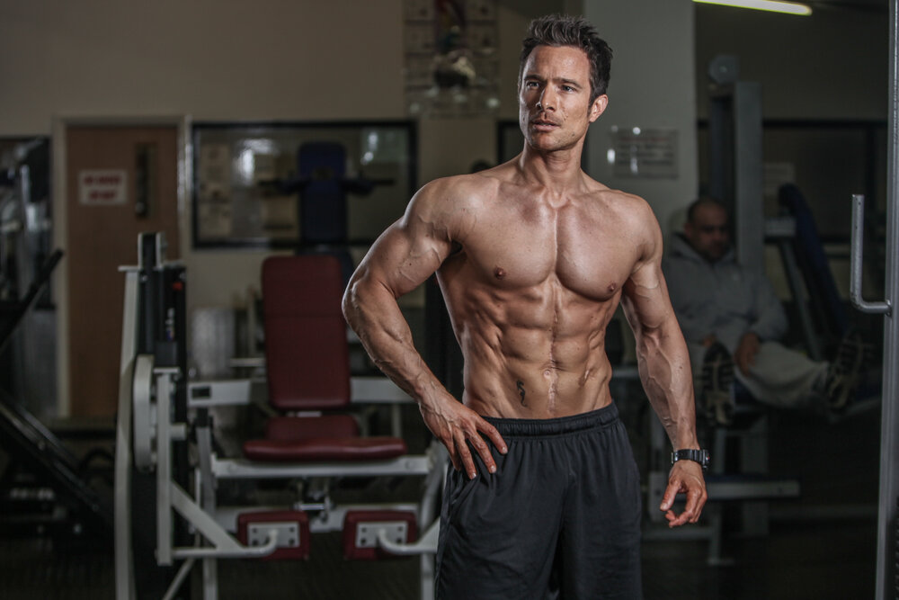 Personal trainer and former fitness model Adam Stansbury. Photo: Simon Howard